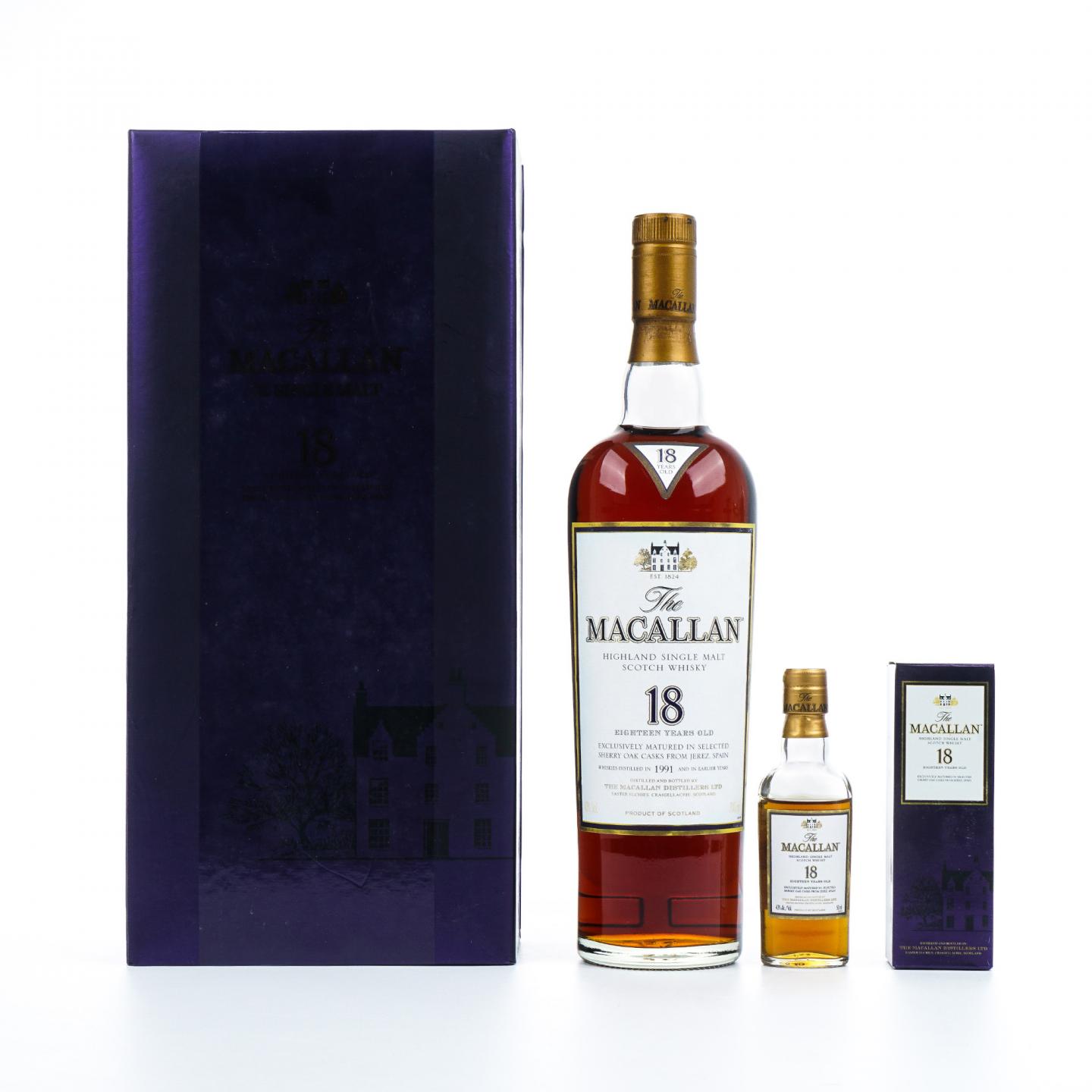 Macallan 麦卡伦 18年 1991 雪莉桶 700ml 随赠50ml小酒版