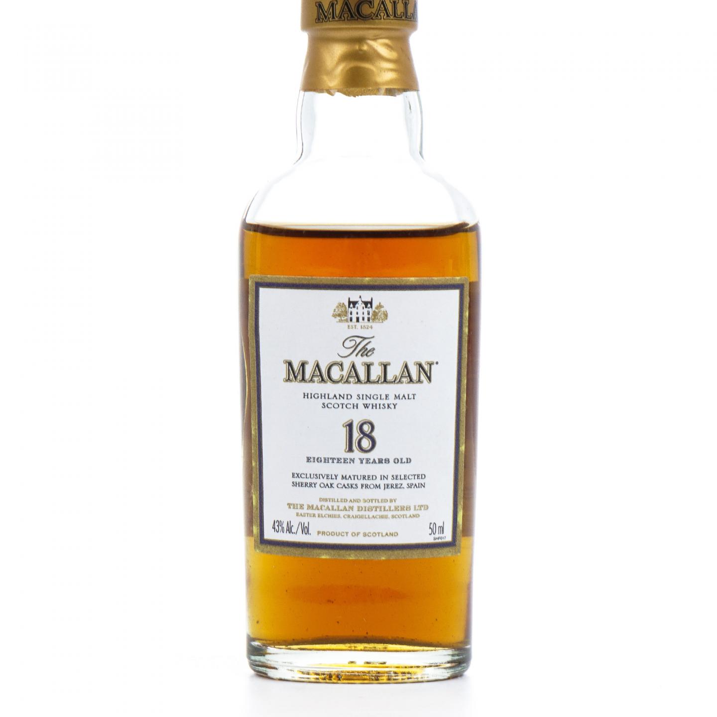Macallan 麦卡伦 18年 1991 雪莉桶 700ml 随附50ml小酒版