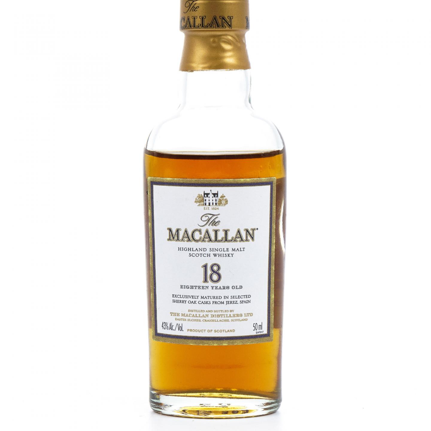 Macallan 麦卡伦 18年 1991 雪莉桶 2瓶组 700ml 附一支50ml酒版