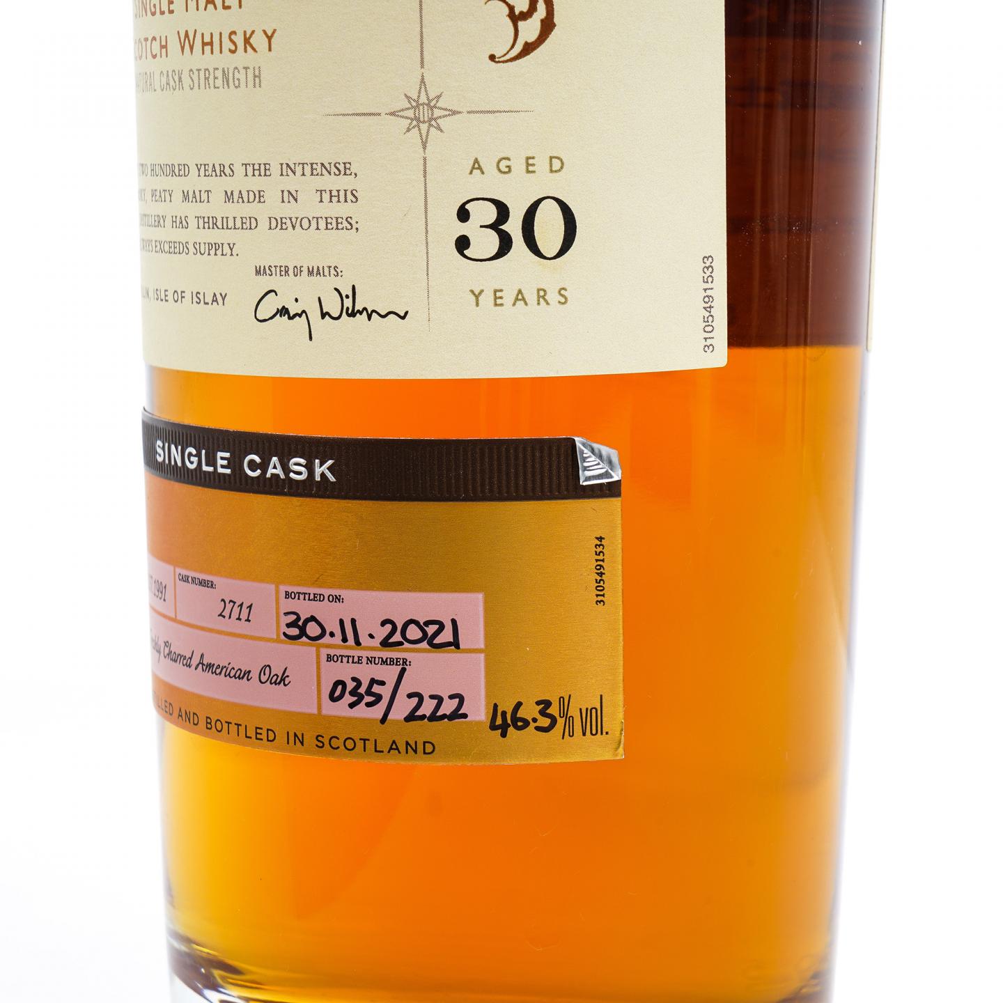 Lagavulin 乐加维林 30年 1991-2021 星星标