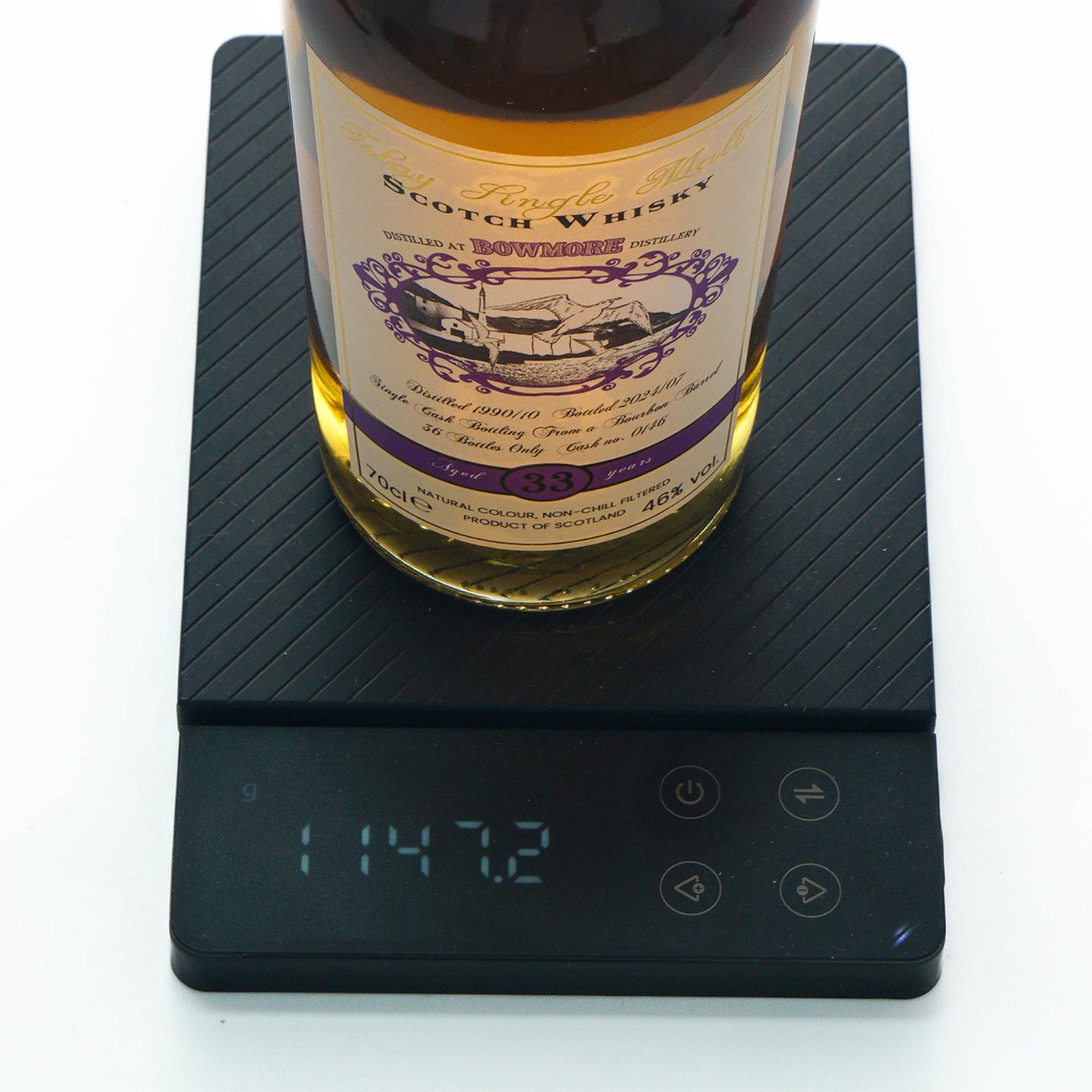 Bowmore 波摩 33年 1990-2024 波本桶#0146