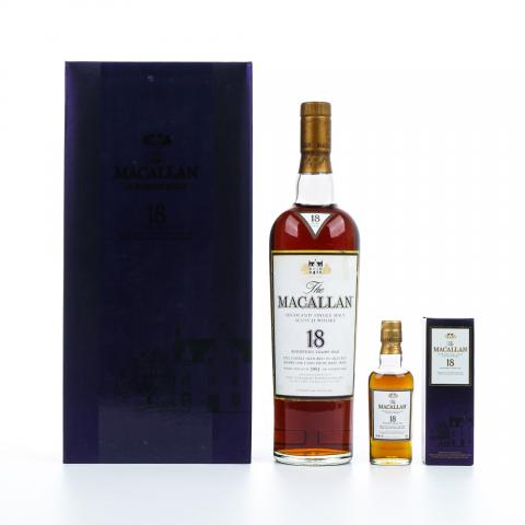 Macallan 麦卡伦 18年 1991 雪莉桶 700ML 附50ml小酒版