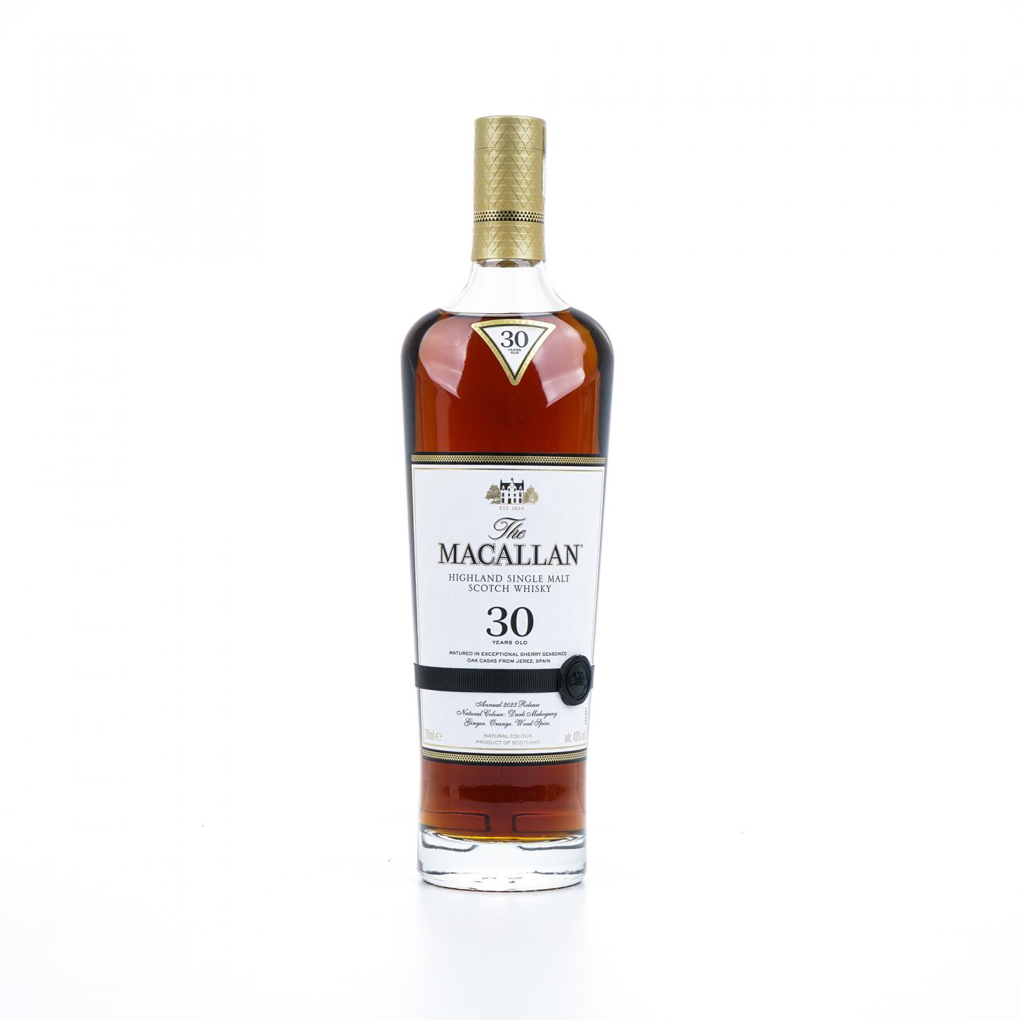 【附X光图】Macallan 麦卡伦 30年 2023 雪莉桶 700ml
