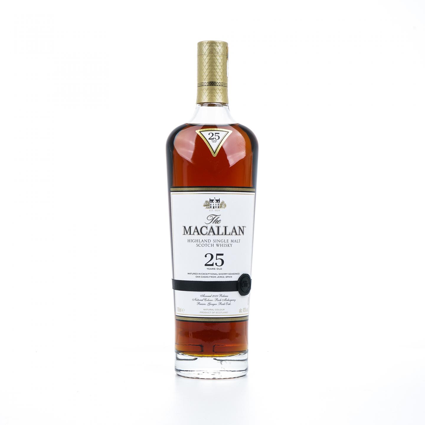 【附X光图】Macallan 麦卡伦 25年 2023 雪莉桶 黑腰带