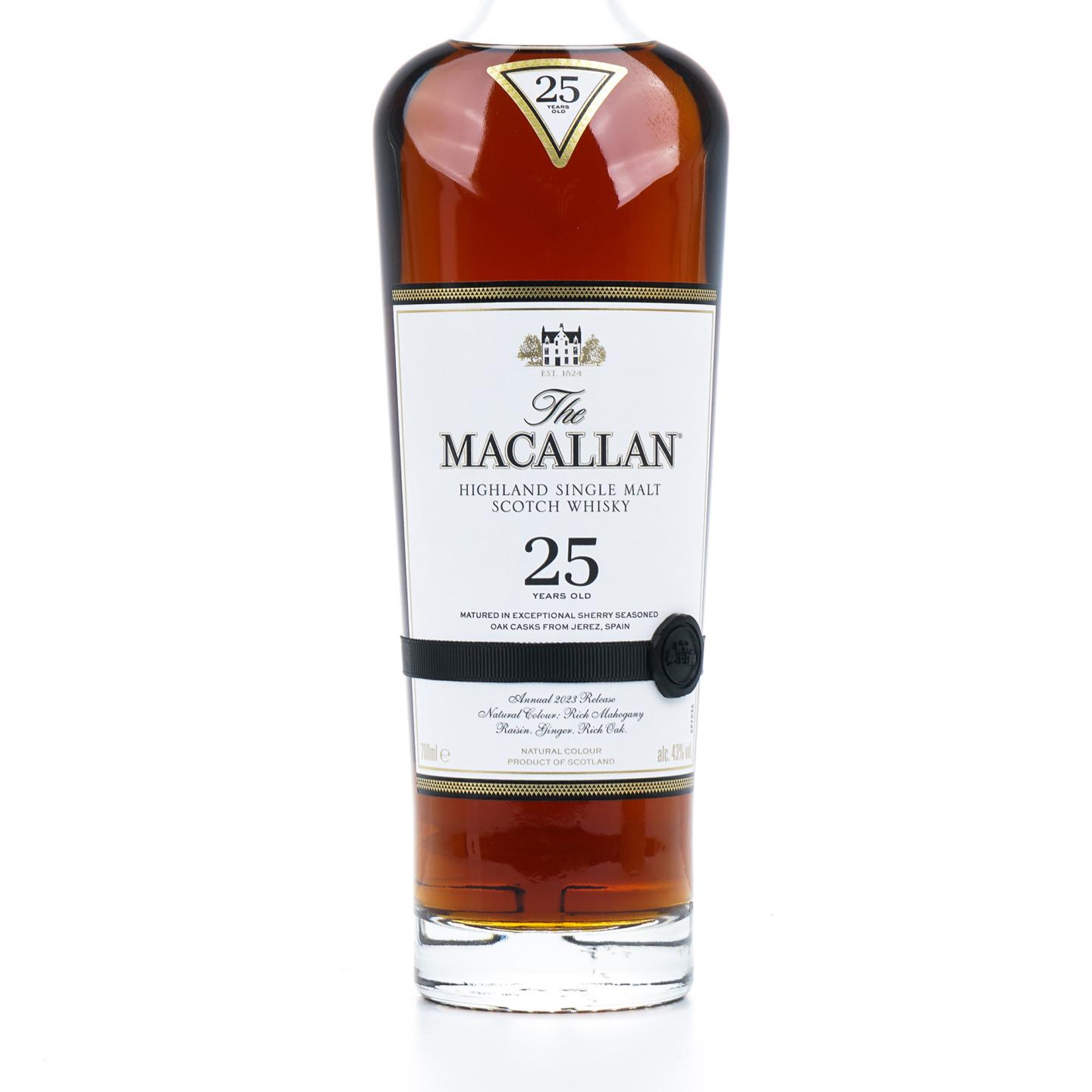 【附X光图】Macallan 麦卡伦 25年 2023 雪莉桶 黑腰带