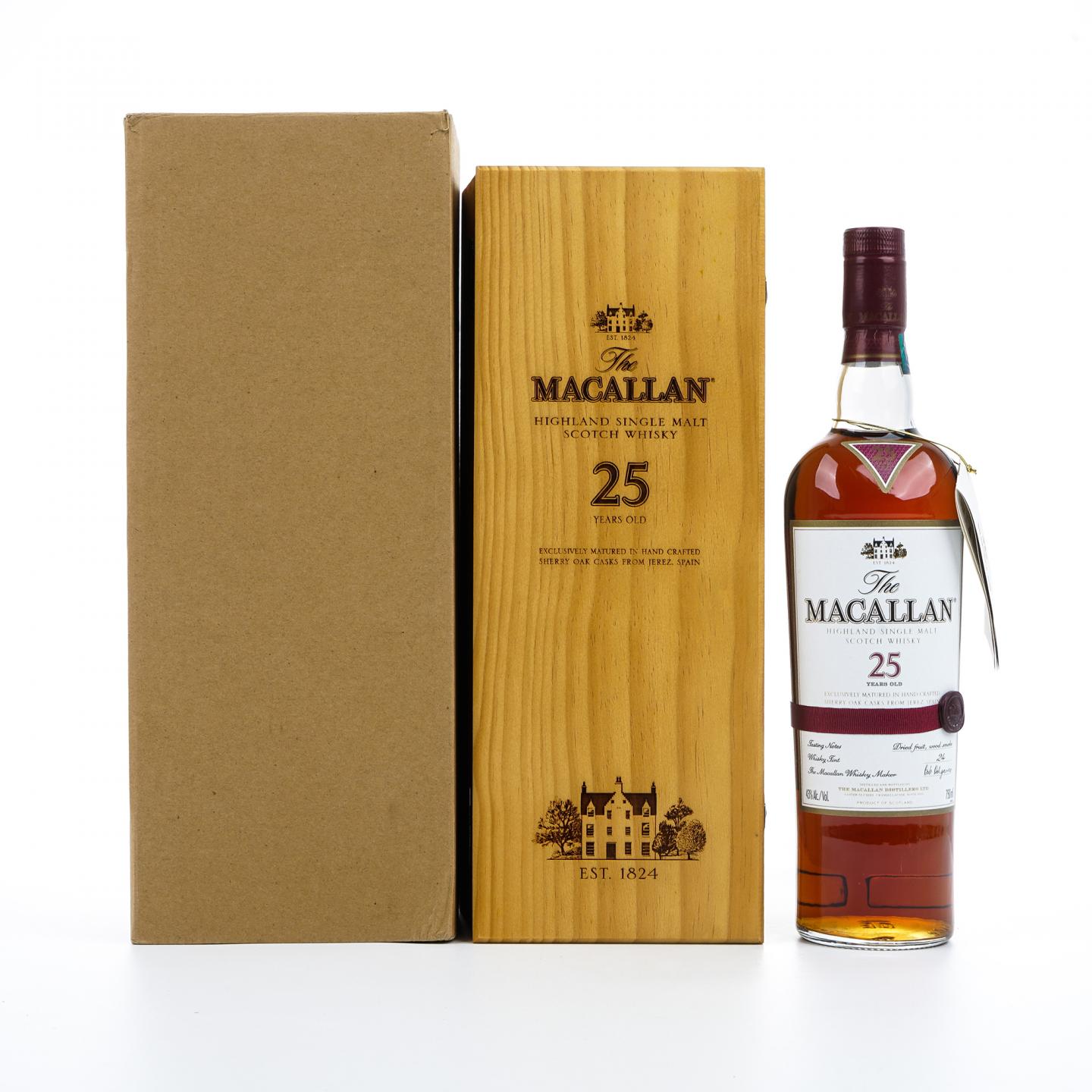 Macallan 麦卡伦 25年 雪莉桶 红腰带 750ml 43%Vol.