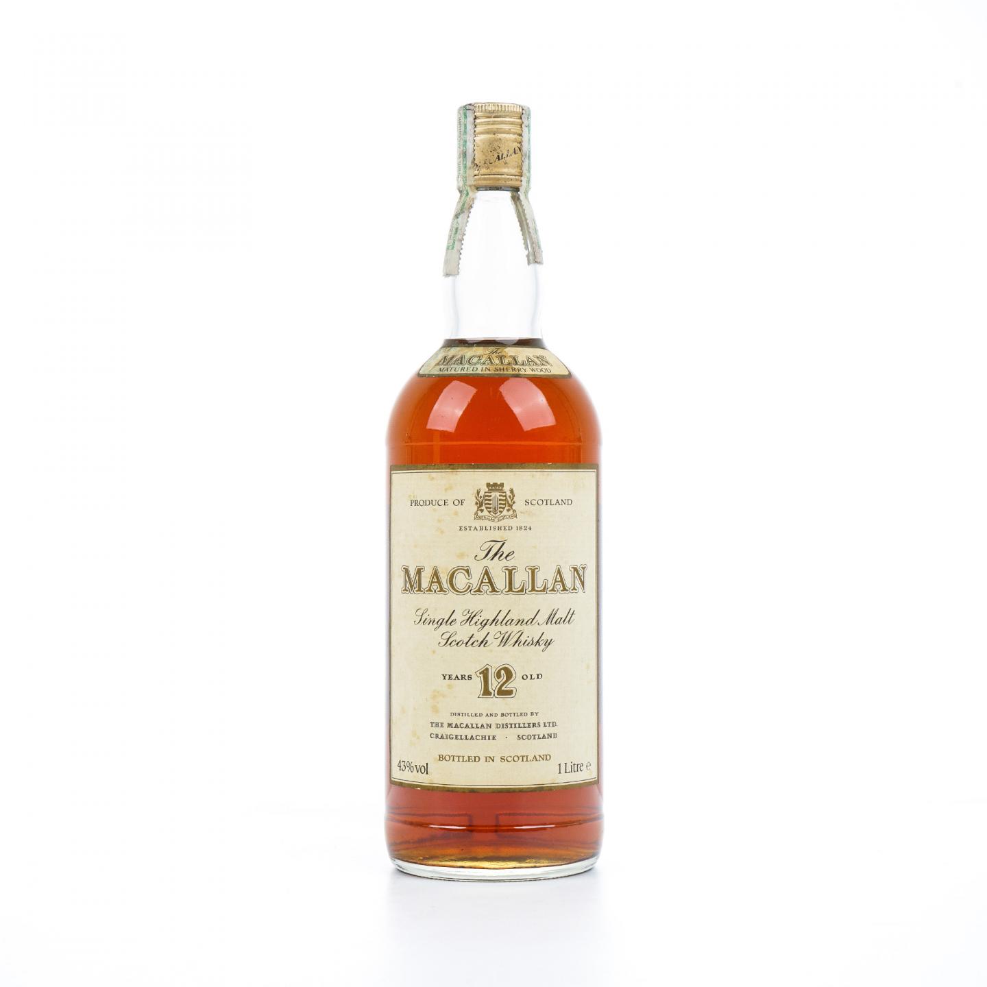 Macallan 麦卡伦 12年 雪莉桶 1升装 43%Vol.