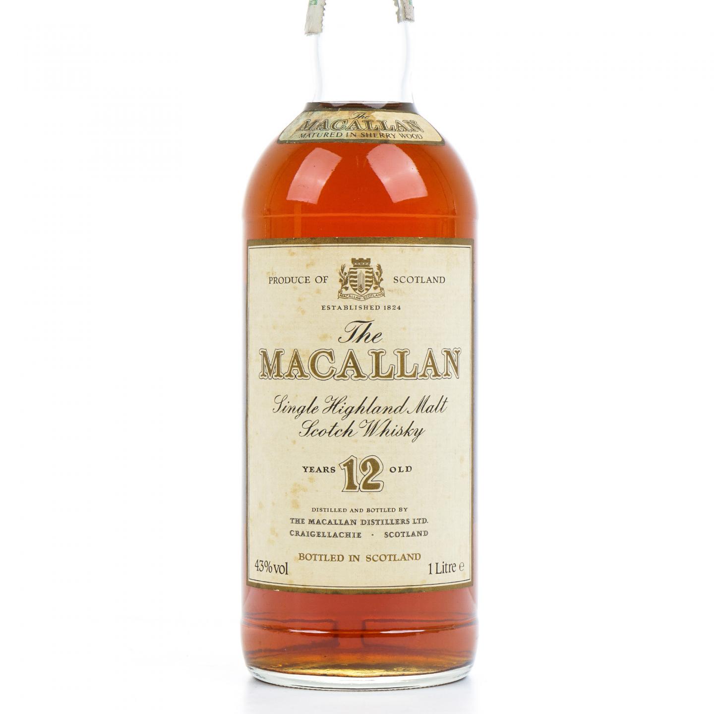 Macallan 麦卡伦 12年 雪莉桶 1升装 43%Vol.