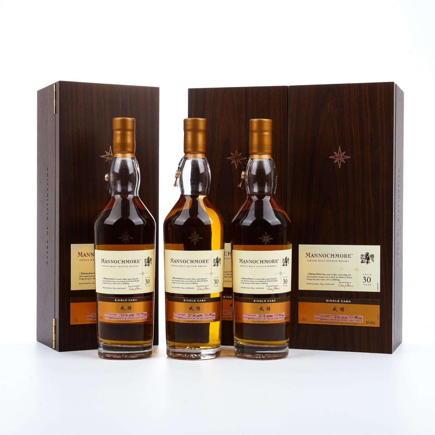 Mannochmore 曼洛克摩 30年 1990-2020 星星标 行货 3瓶组