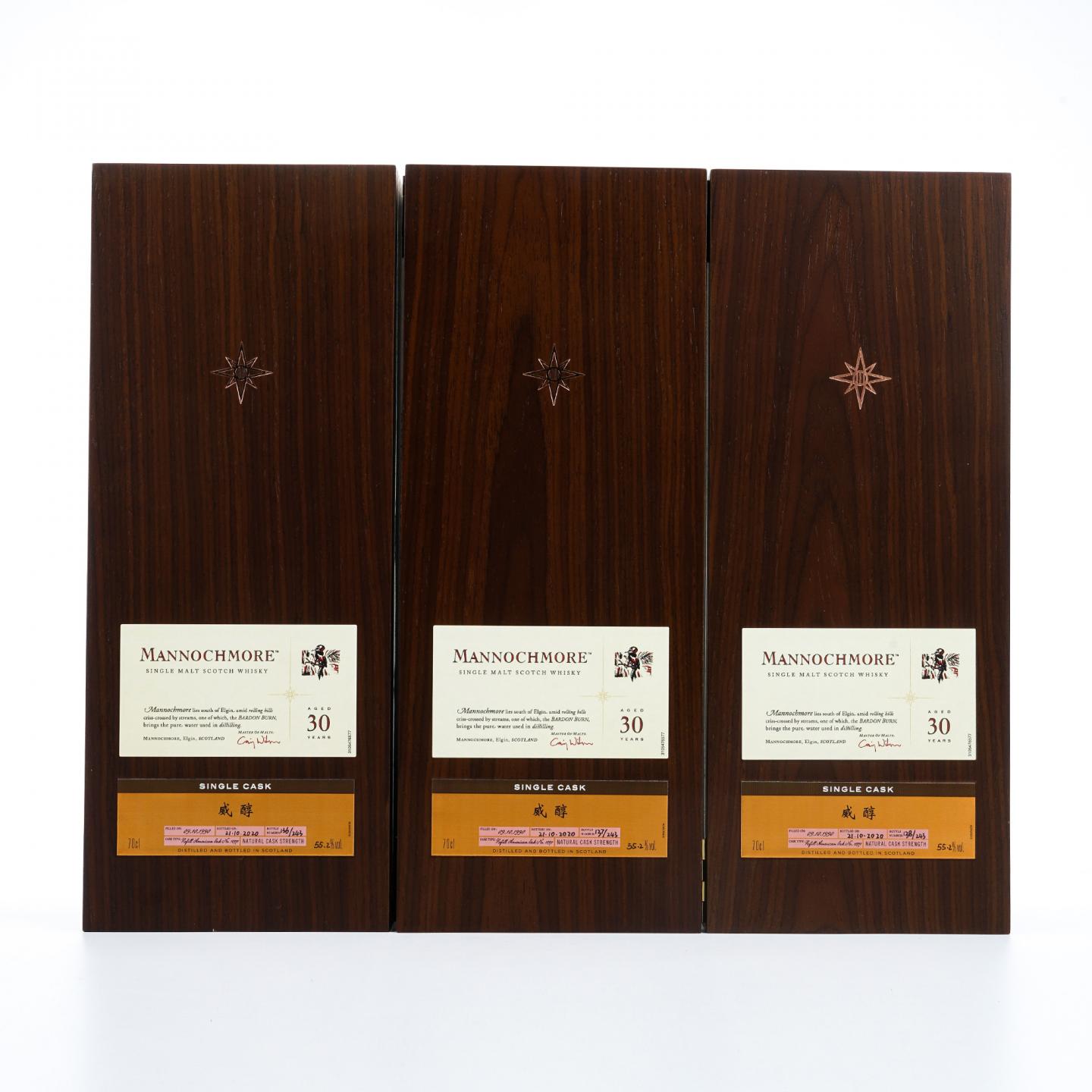 Mannochmore 曼洛克摩 30年 1990-2020 星星标 行货 3瓶组