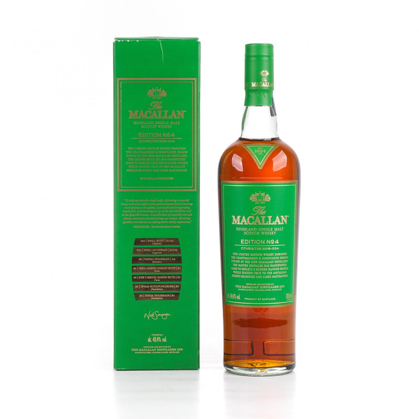 Macallan 麦卡伦 Edition No.4 绿标 700ml