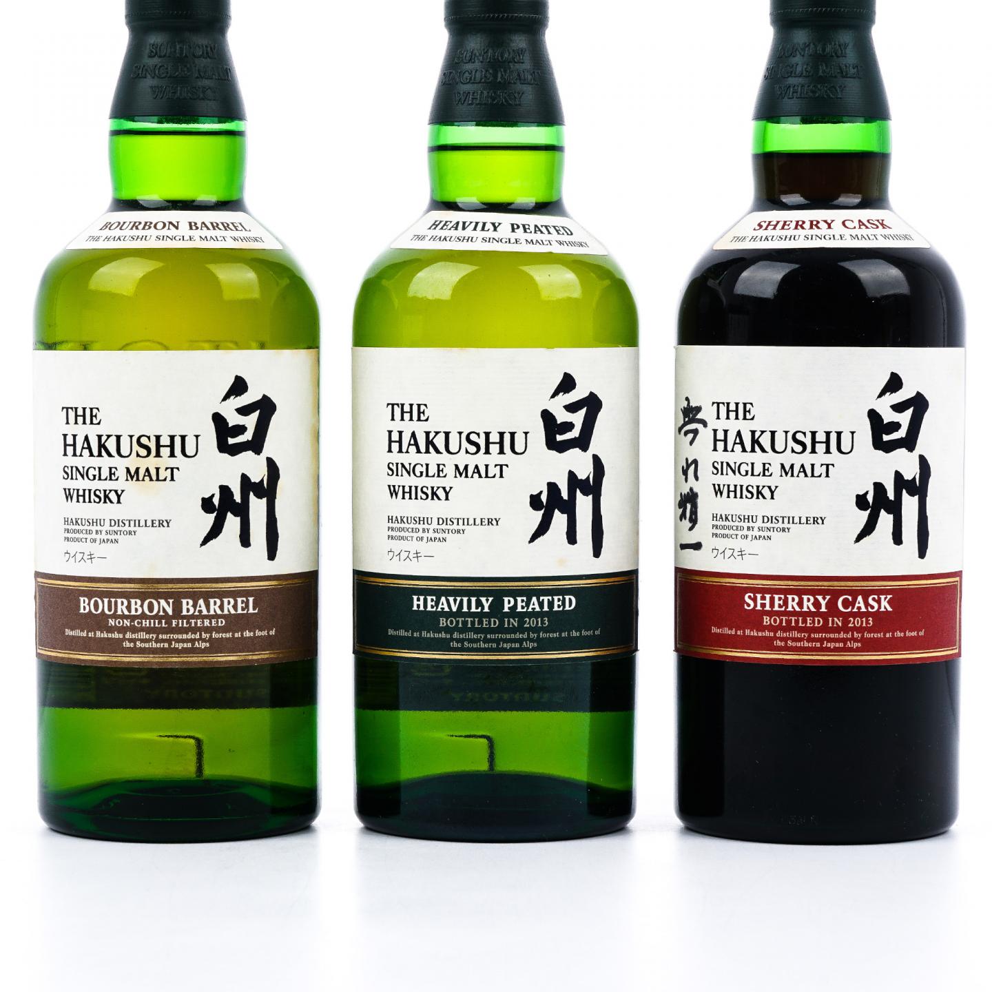 白州 波本桶/重泥煤/雪莉桶 3支组