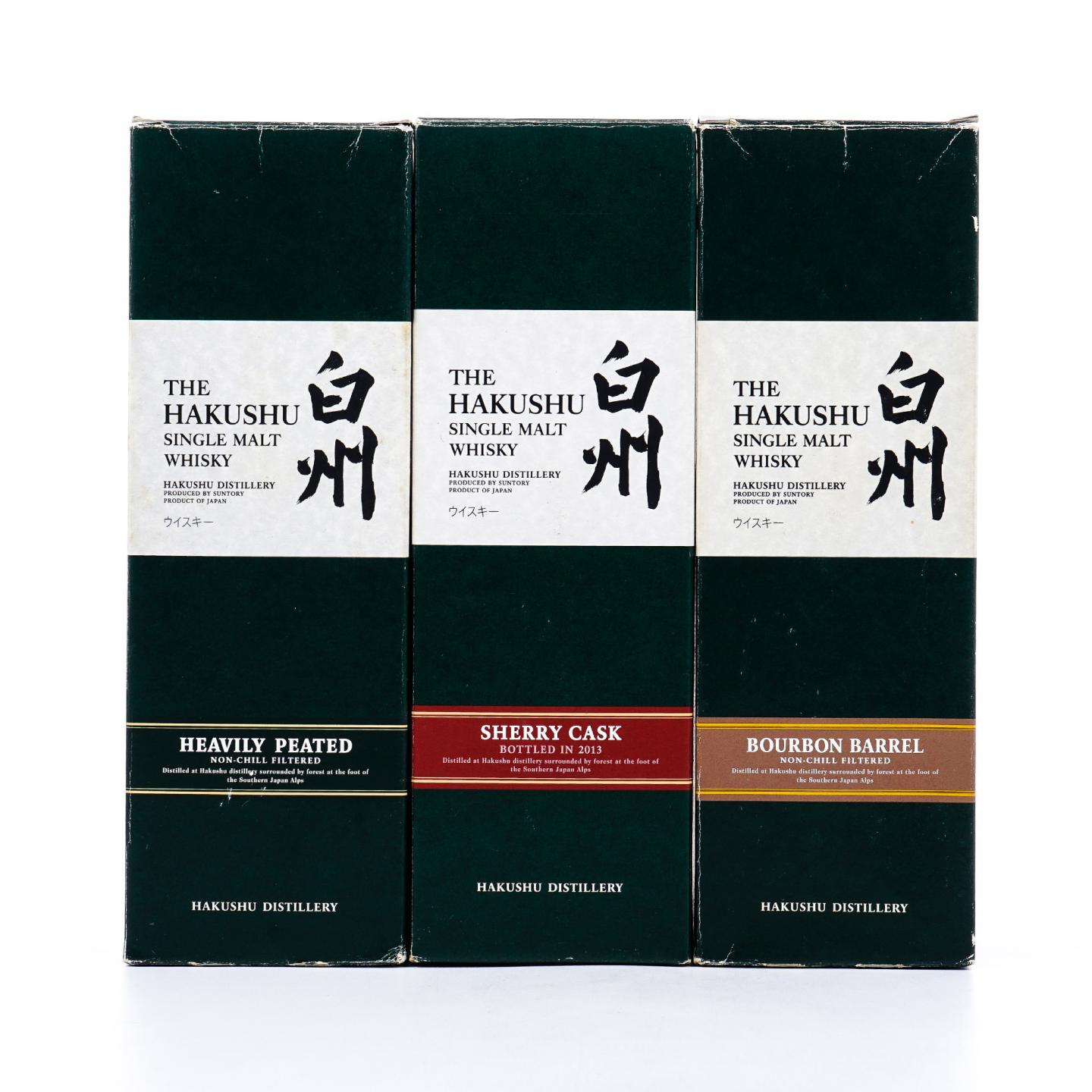 白州 波本桶/重泥煤/雪莉桶 3支组