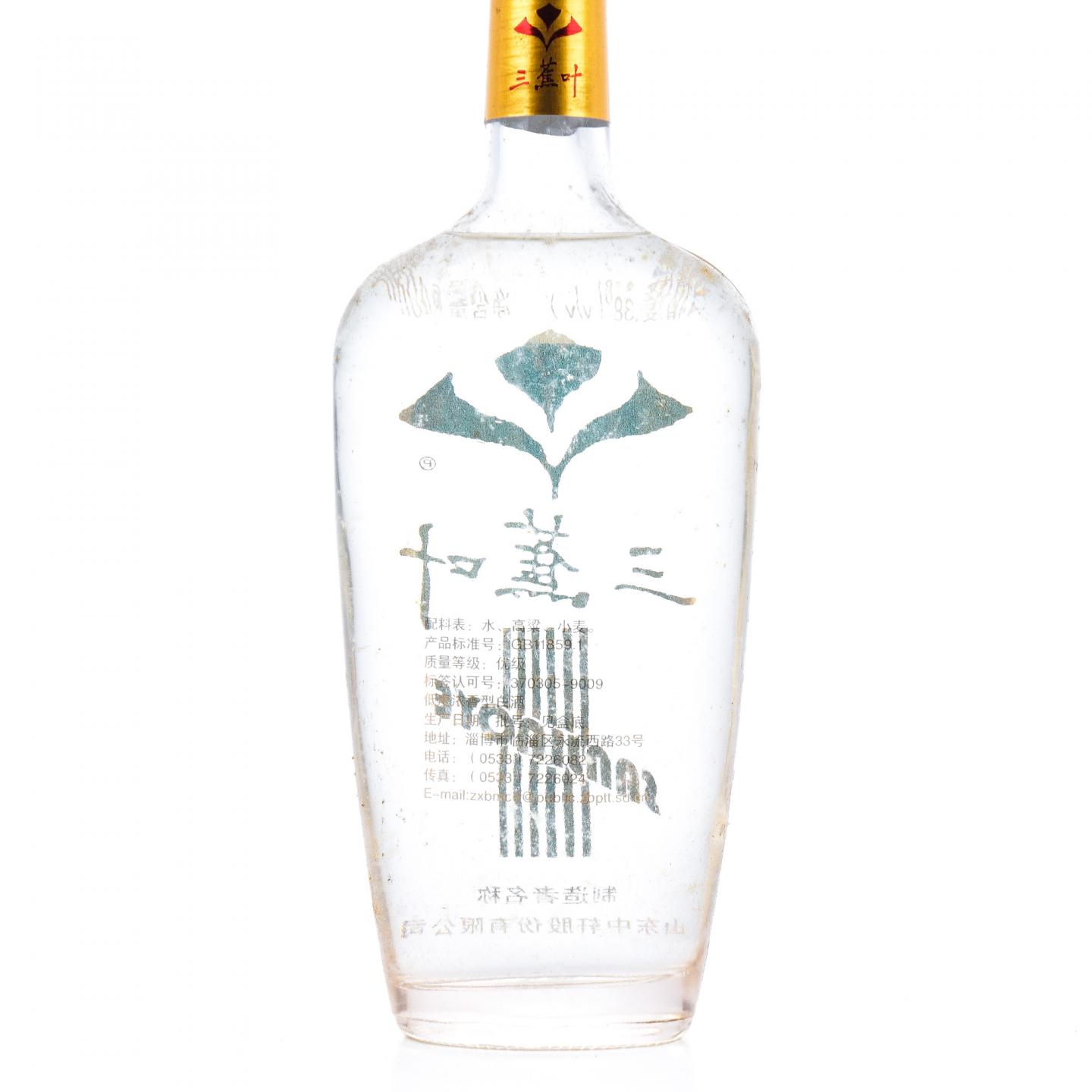 山东淄博·2001年 三蕉叶酒 低度浓香型 38度 640ml