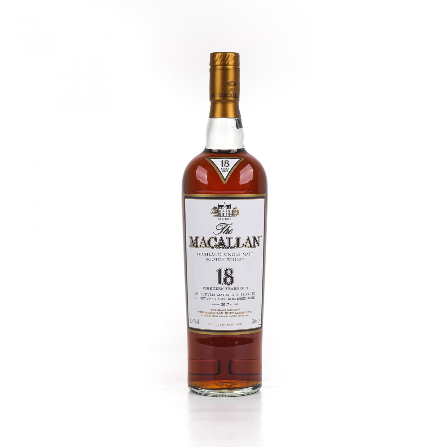 Macallan 麦卡伦 18年 2017 雪莉桶 700ml
