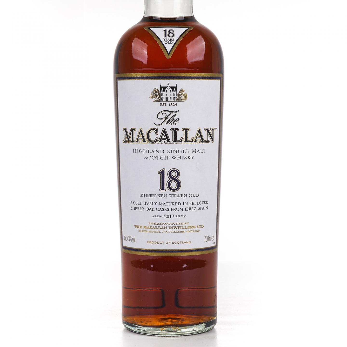 Macallan 麦卡伦 18年 2017 雪莉桶 700ml