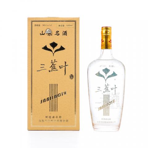 山东淄博·2001年 三蕉叶酒 低度浓香型 38度 640ml
