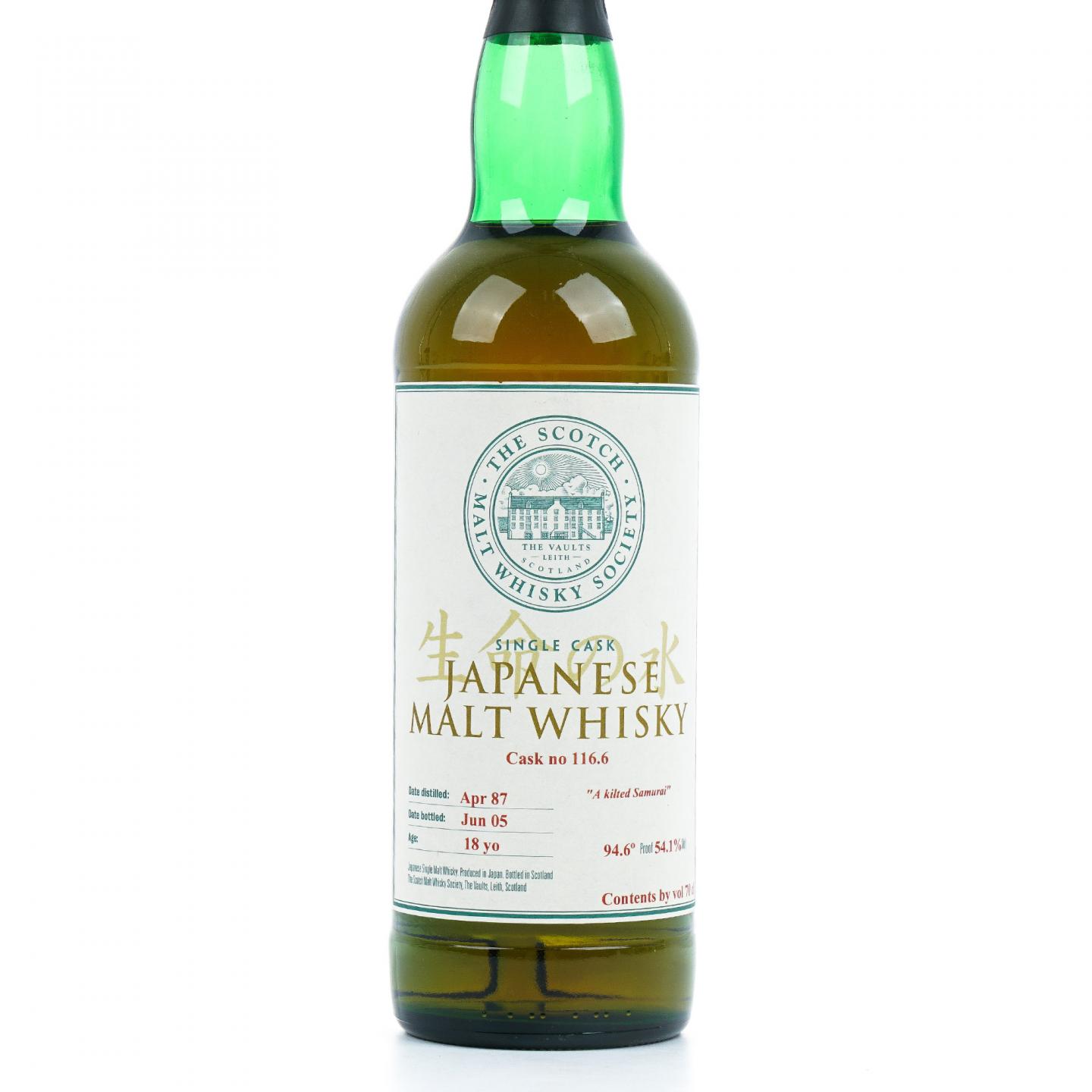 SMWS 116.6 余市 18年 1987-2005 生命之水
