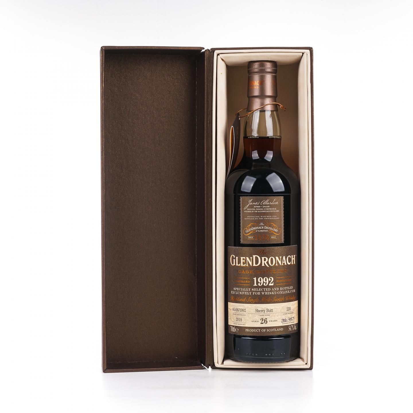 Glendronach 格兰多纳 26年 1992-2018 雪莉桶#220
