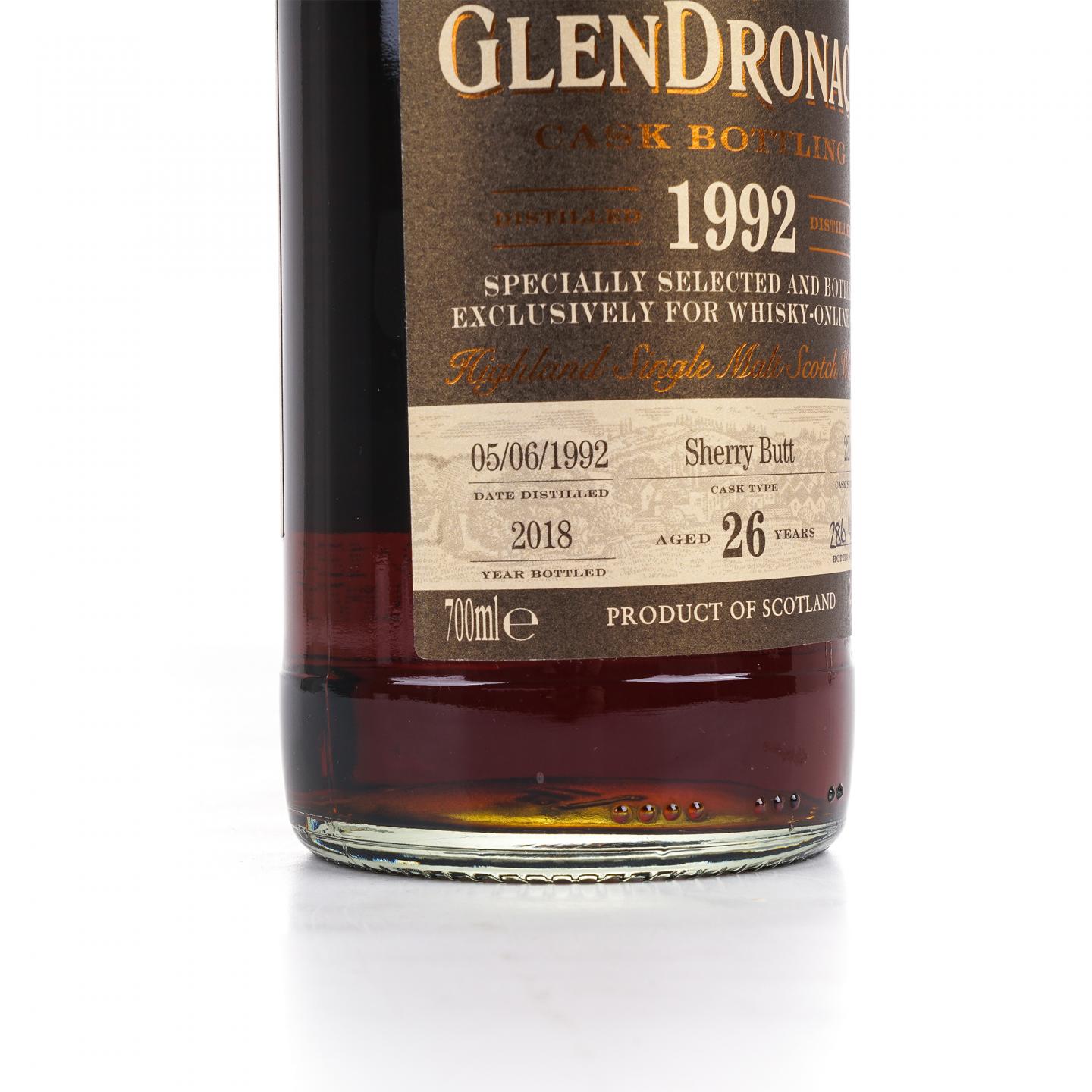 Glendronach 格兰多纳 26年 1992-2018 雪莉桶#220
