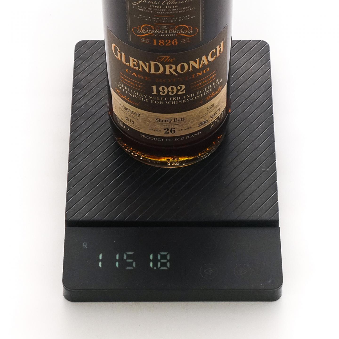Glendronach 格兰多纳 26年 1992-2018 雪莉桶#220