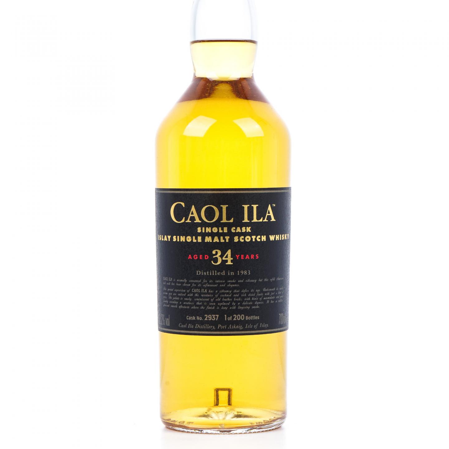 Caol Ila 卡尔里拉 34年 1983 单桶#2937 700ml