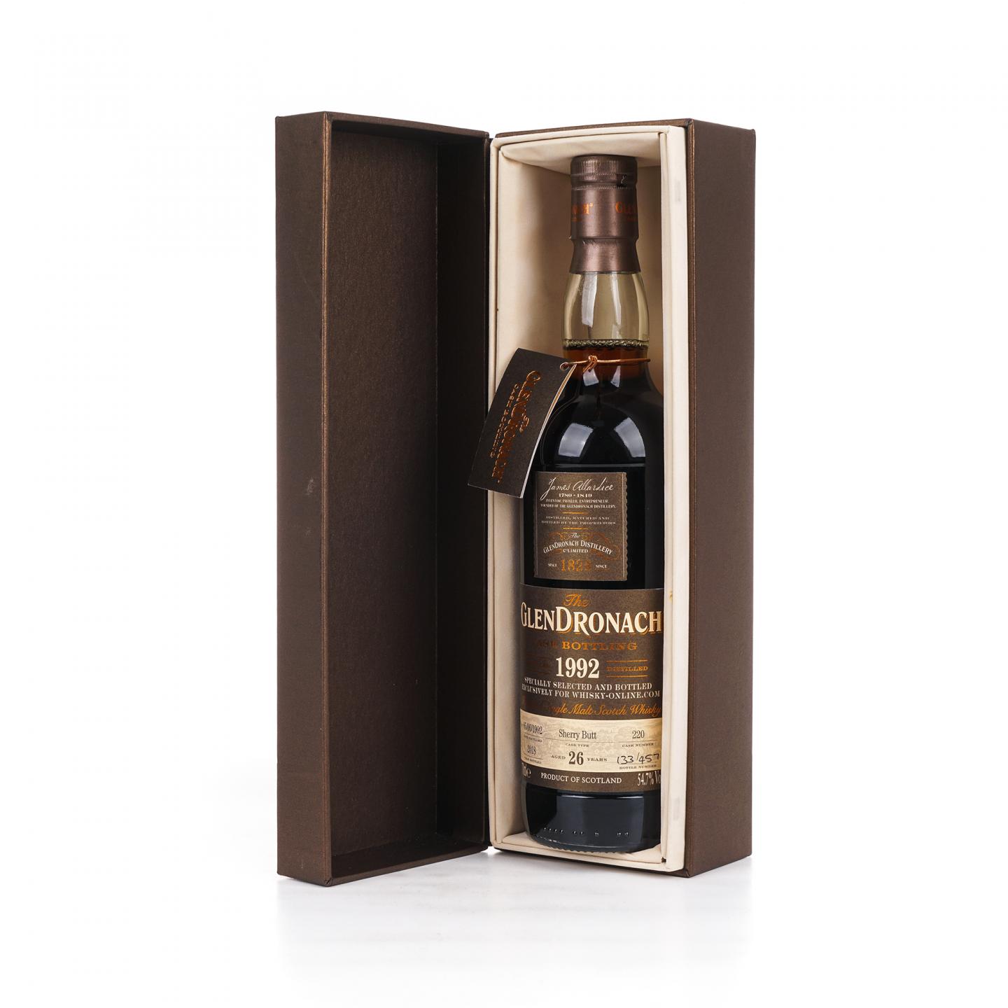 Glendronach 格兰多纳 26年 1992-2018 雪莉桶#220 700ml