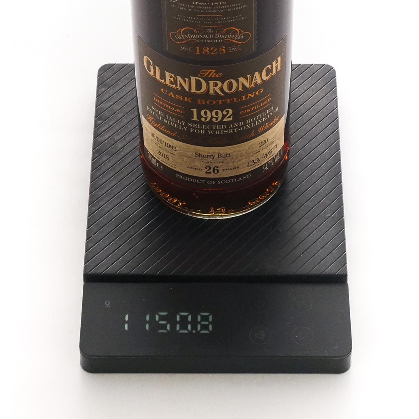 Glendronach 格兰多纳 26年 1992-2018 雪莉桶#220 700ml