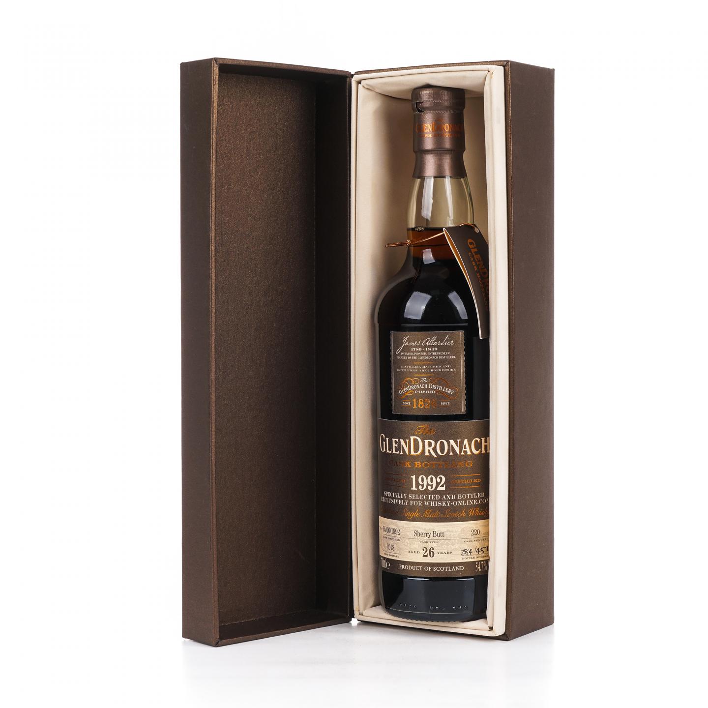 Glendronach 格兰多纳 26年 1992-2018 雪莉桶#220 礼盒