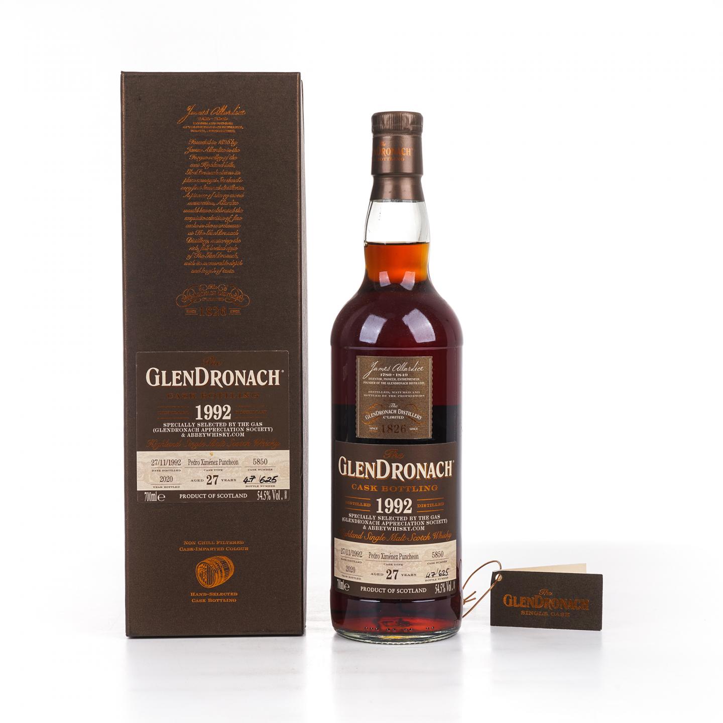 Glendronach 格兰多纳 27年 1992-2020 雪莉桶#5850