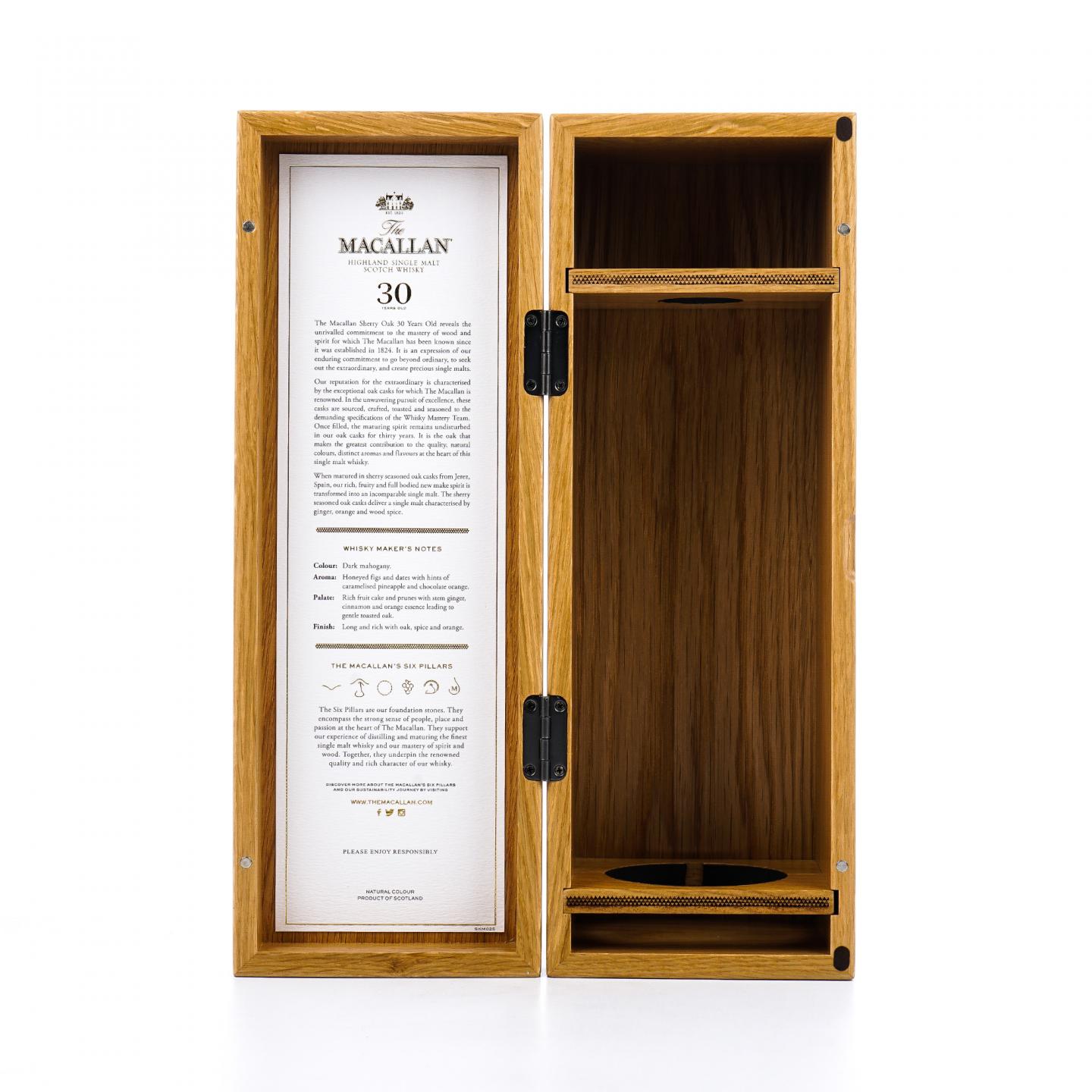 【附X光图】Macallan 麦卡伦 30年 2023 黑腰带 雪莉桶 木礼盒 700ml