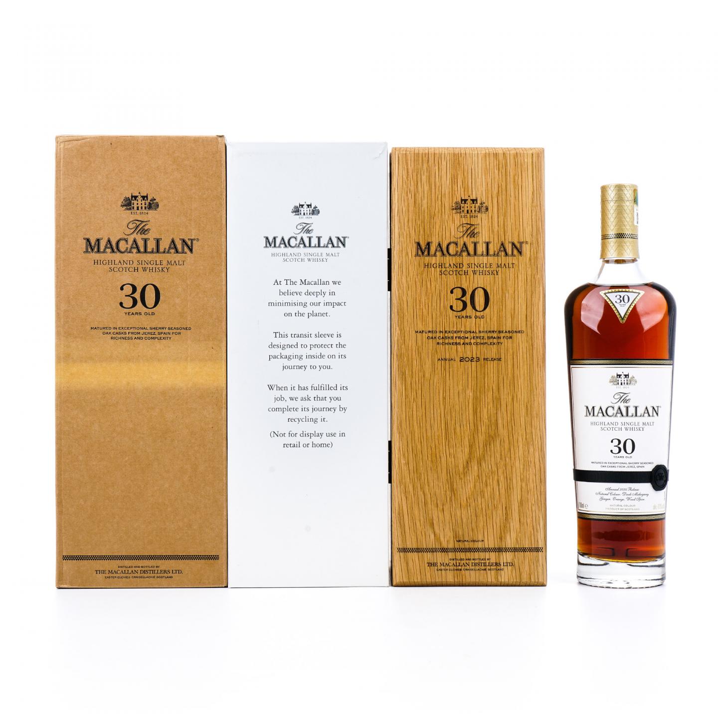 【附X光图】Macallan 麦卡伦 30年 2024 雪莉桶 黑腰带 非原盒