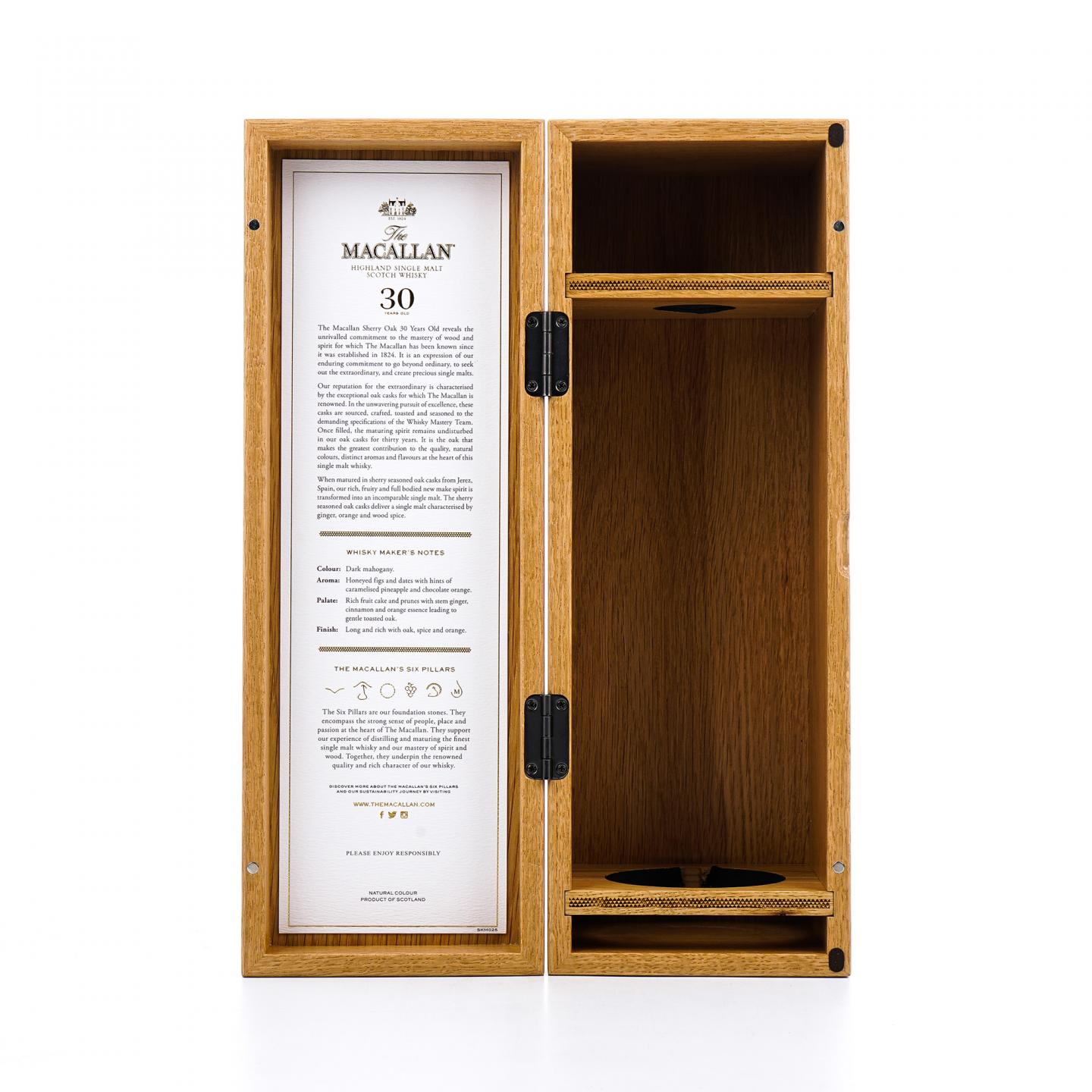 【附X光图】Macallan 麦卡伦 30年 2024 雪莉桶 黑腰带 非原盒