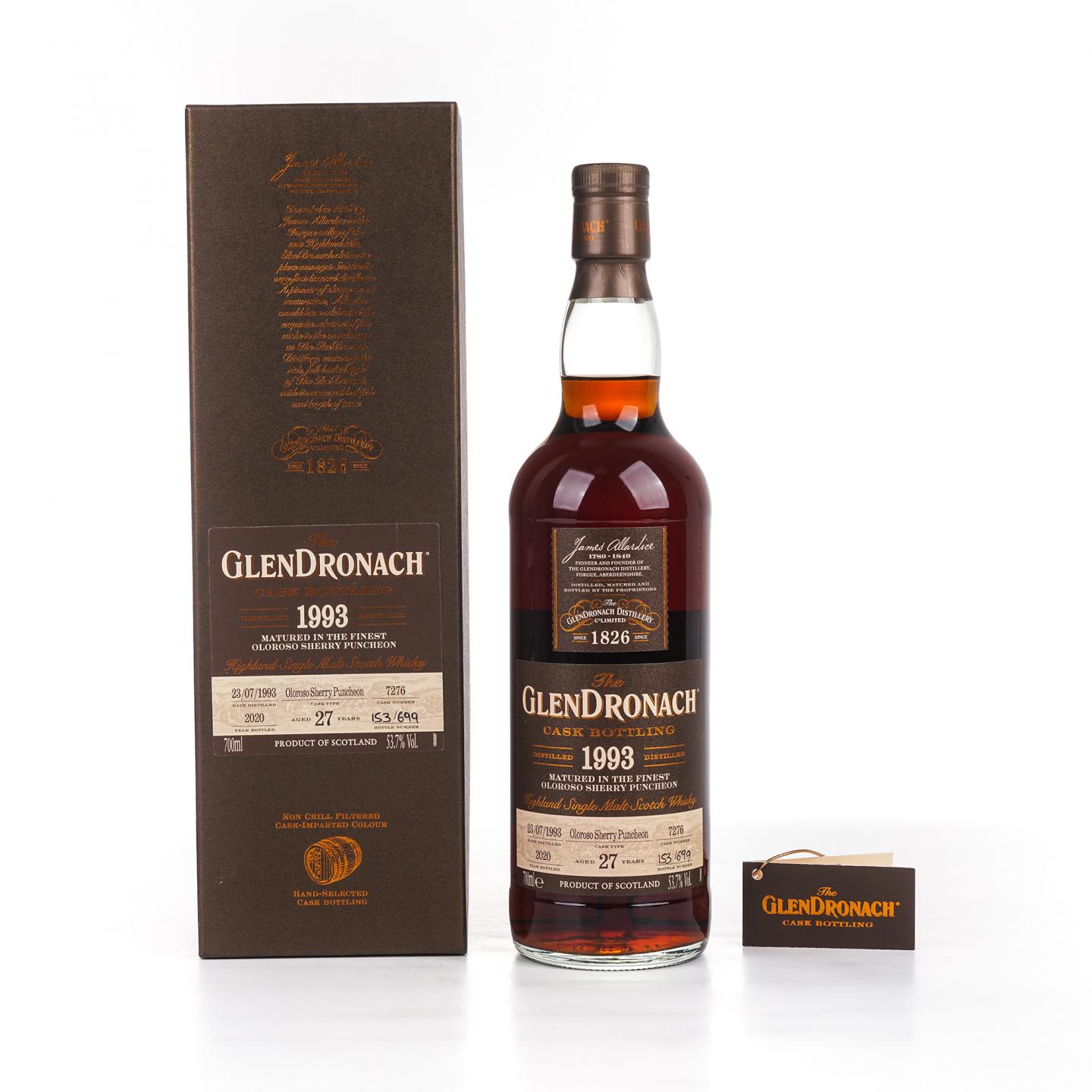 Glendronach 格兰多纳 27年 1993-2020 雪莉桶#7276