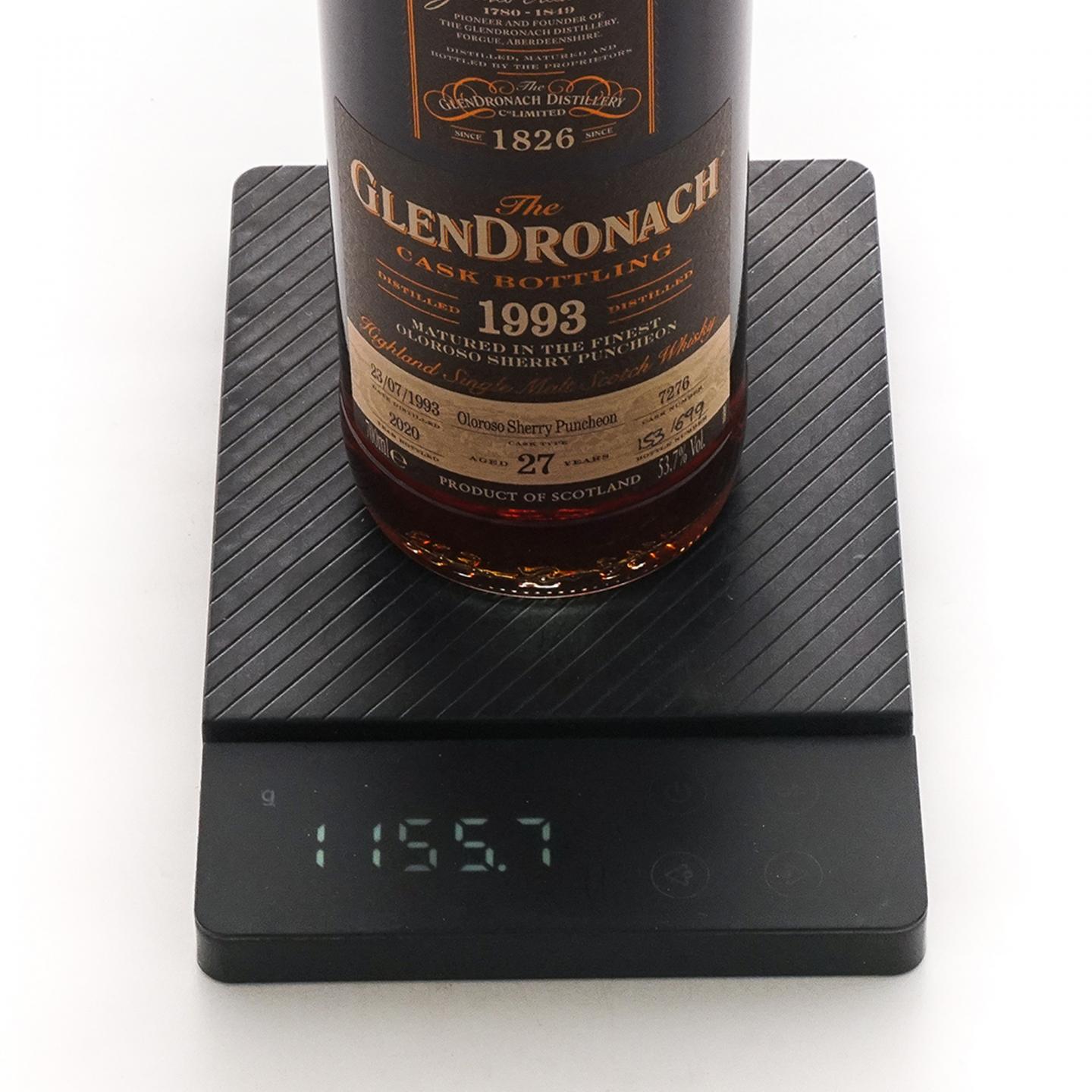 Glendronach 格兰多纳 27年 1993-2020 雪莉桶#7276