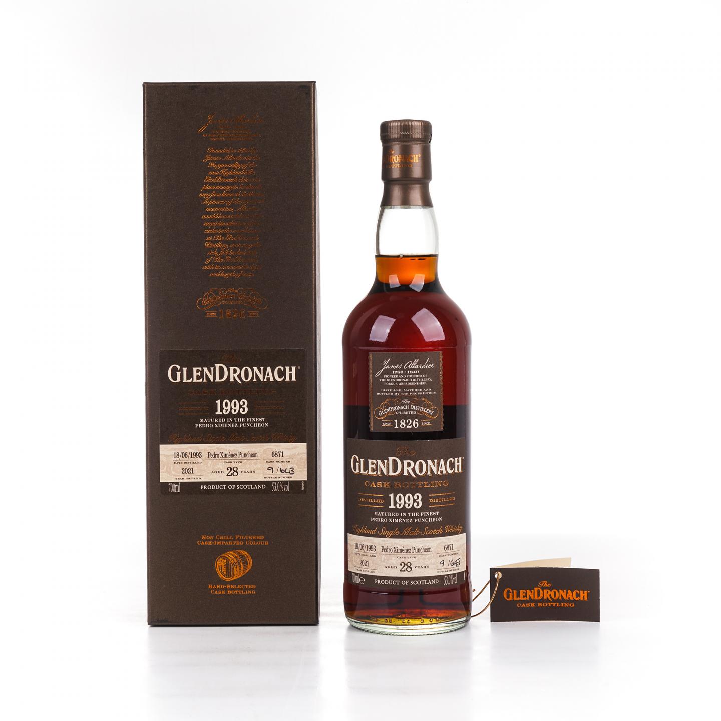 Glendronach 格兰多纳 28年 1993-2021 雪莉桶#6871