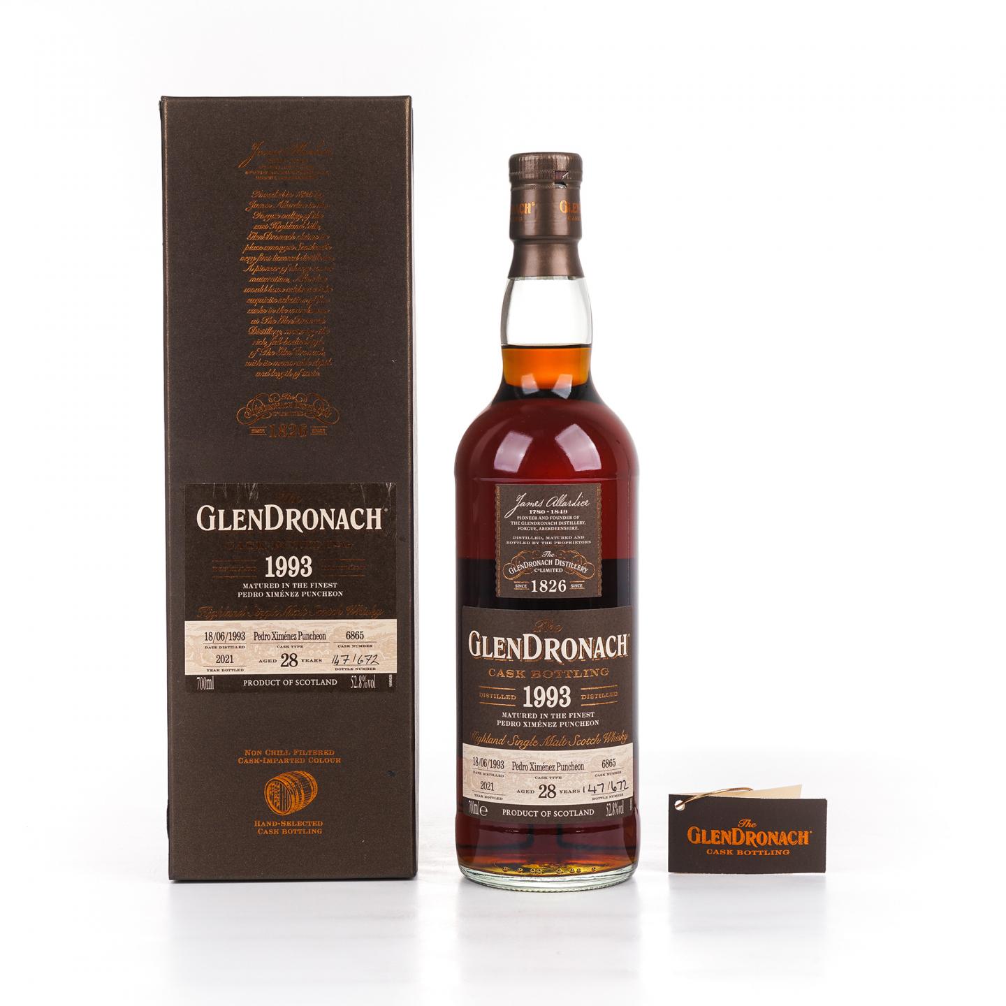 Glendronach 格兰多纳 28年 1993-2021 雪莉桶#6865