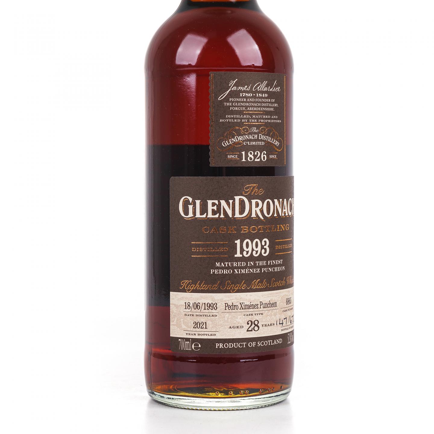 Glendronach 格兰多纳 28年 1993-2021 雪莉桶#6865