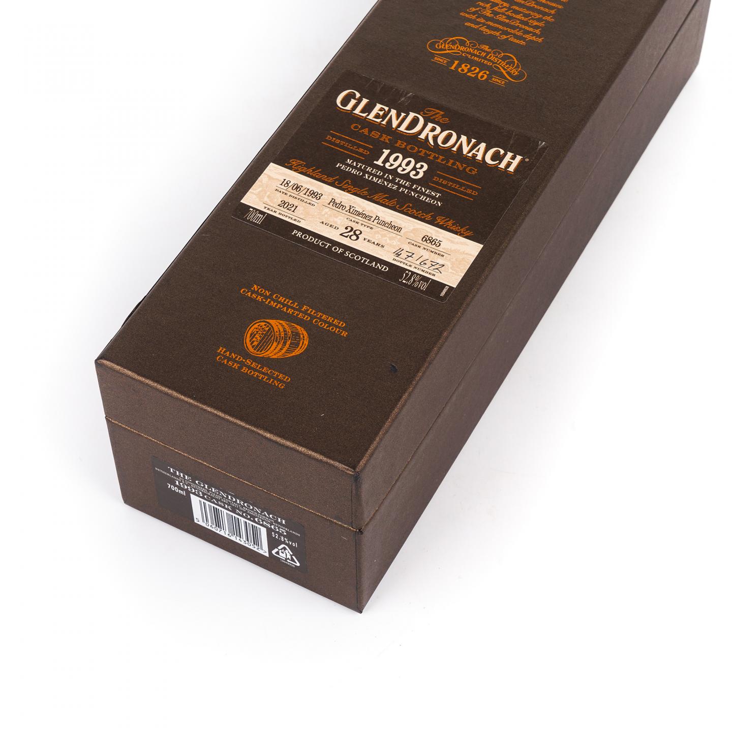 Glendronach 格兰多纳 28年 1993-2021 雪莉桶#6865