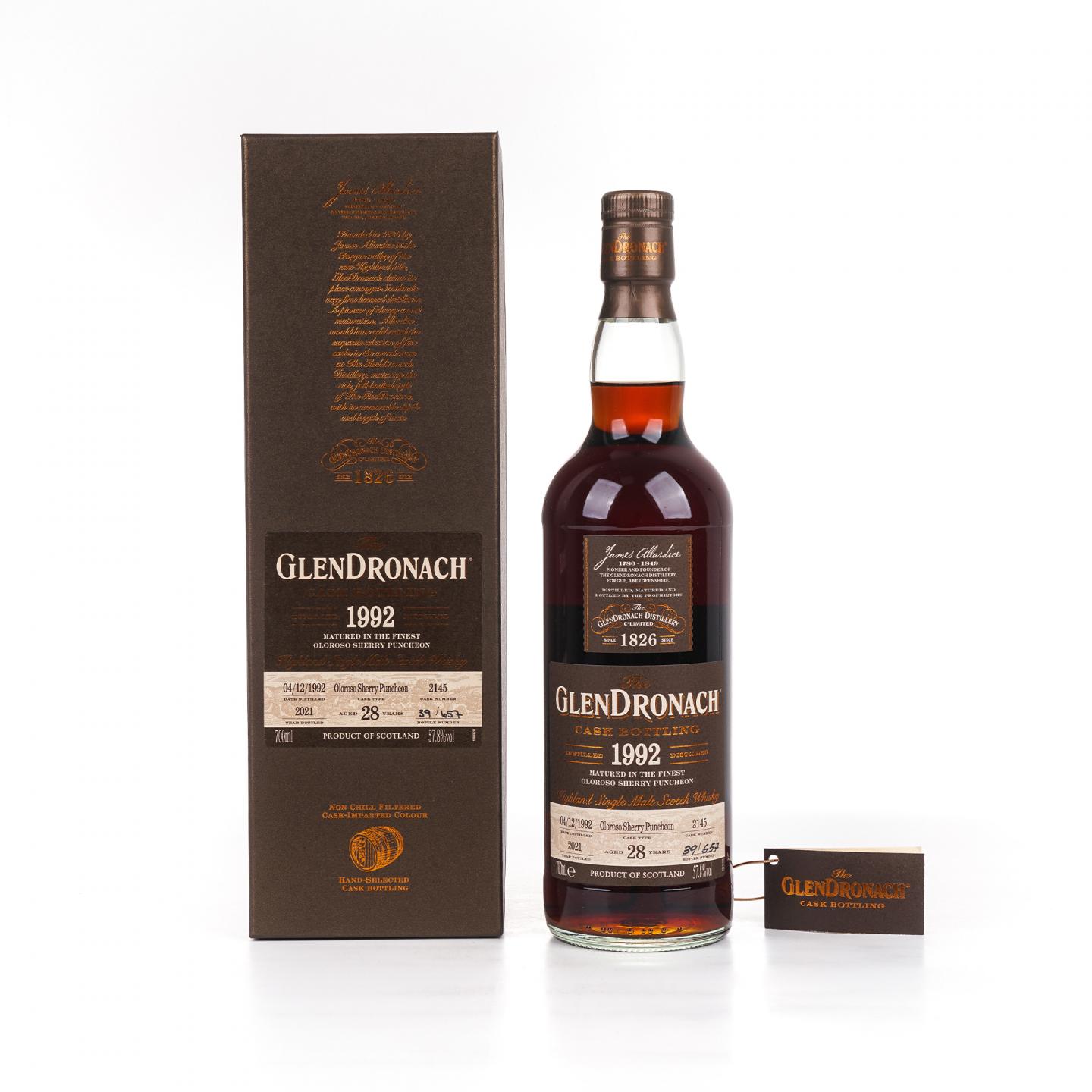 Glendronach 格兰多纳 28年 1992-2021 雪莉桶#2145