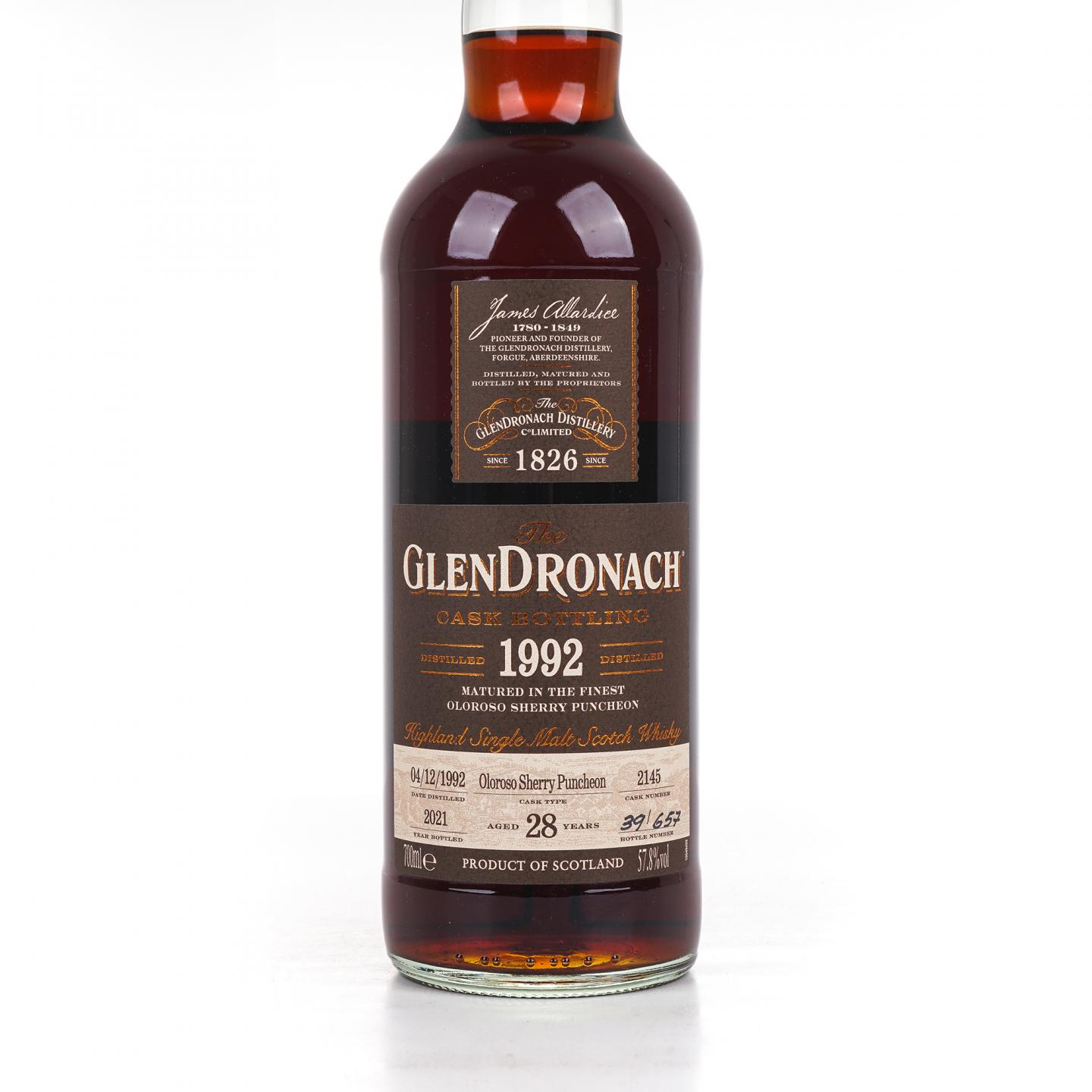 Glendronach 格兰多纳 28年 1992-2021 雪莉桶#2145