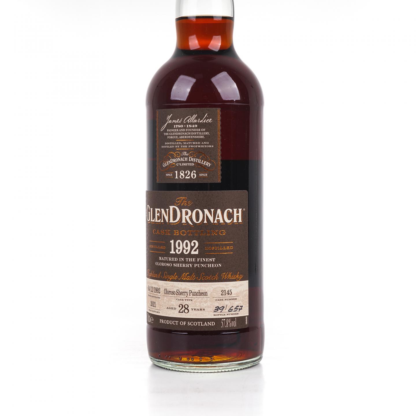 Glendronach 格兰多纳 28年 1992-2021 雪莉桶#2145