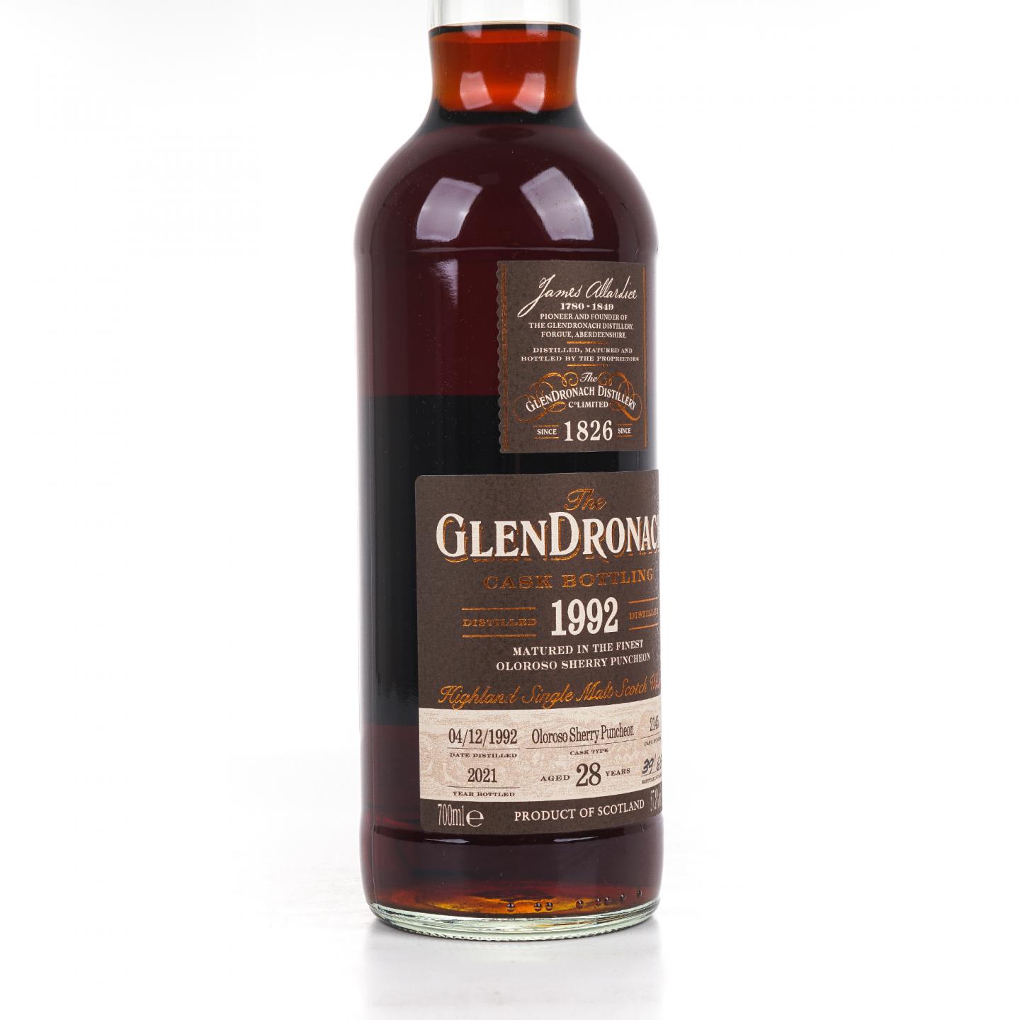 Glendronach 格兰多纳 28年 1992-2021 雪莉桶#2145