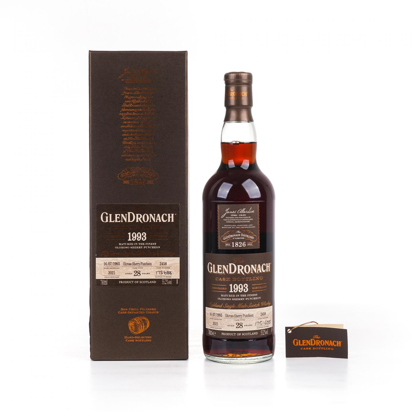 Glendronach 格兰多纳 28年 1993-2021 雪莉桶#2458