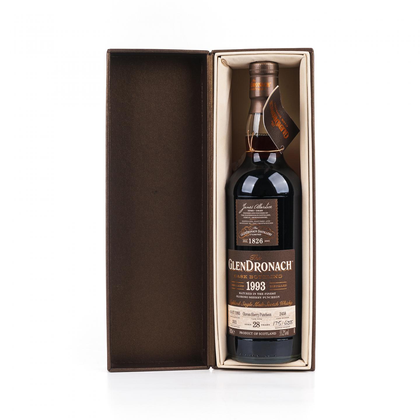 Glendronach 格兰多纳 28年 1993-2021 雪莉桶#2458