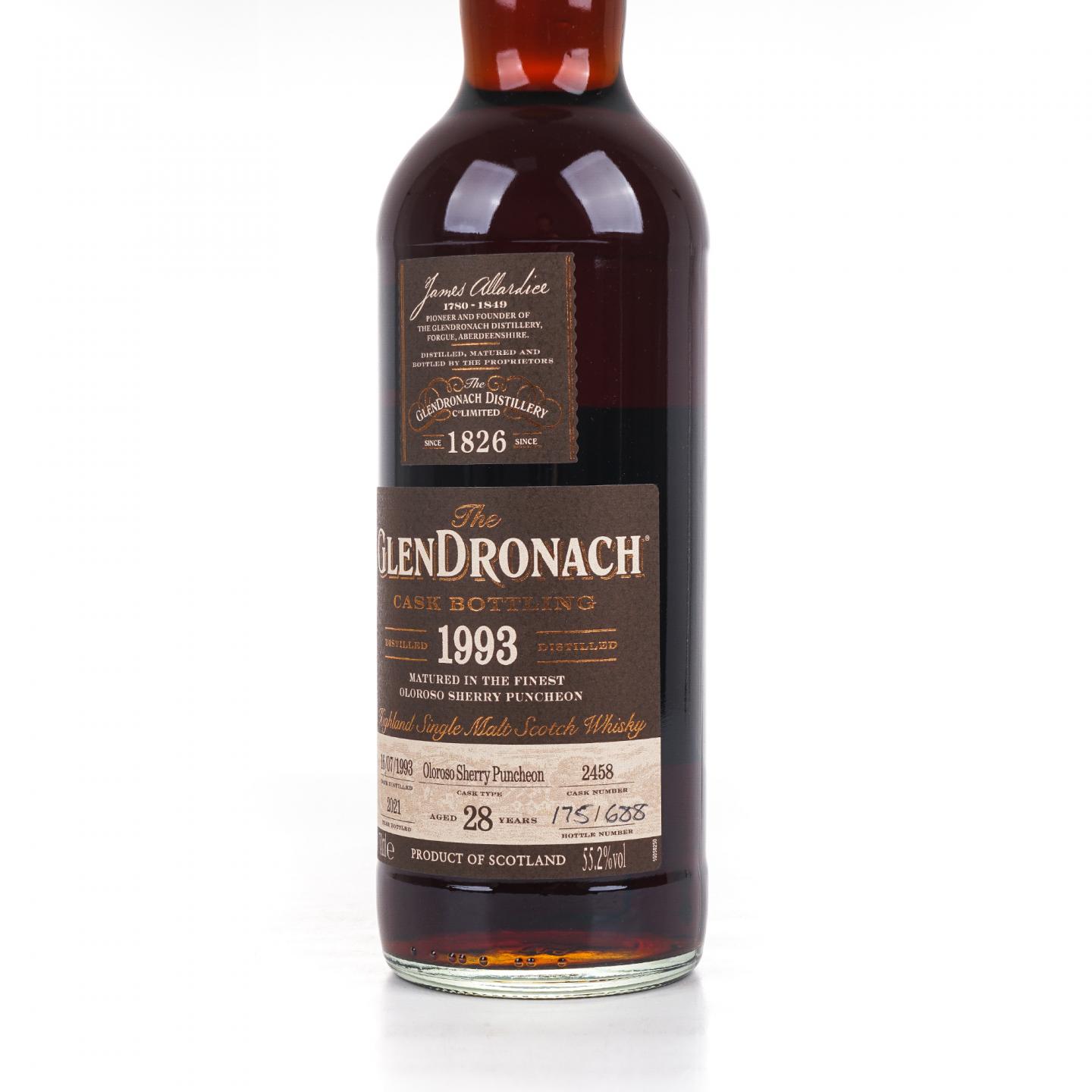 Glendronach 格兰多纳 28年 1993-2021 雪莉桶#2458