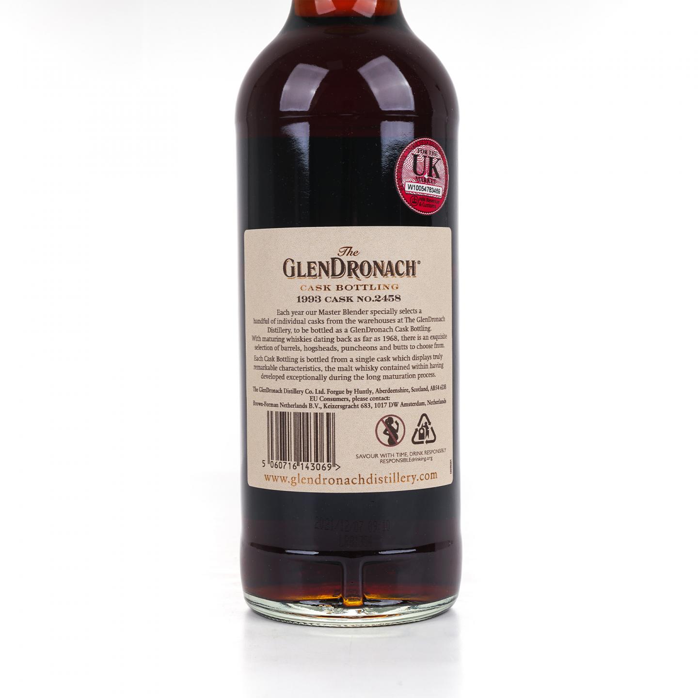 Glendronach 格兰多纳 28年 1993-2021 雪莉桶#2458