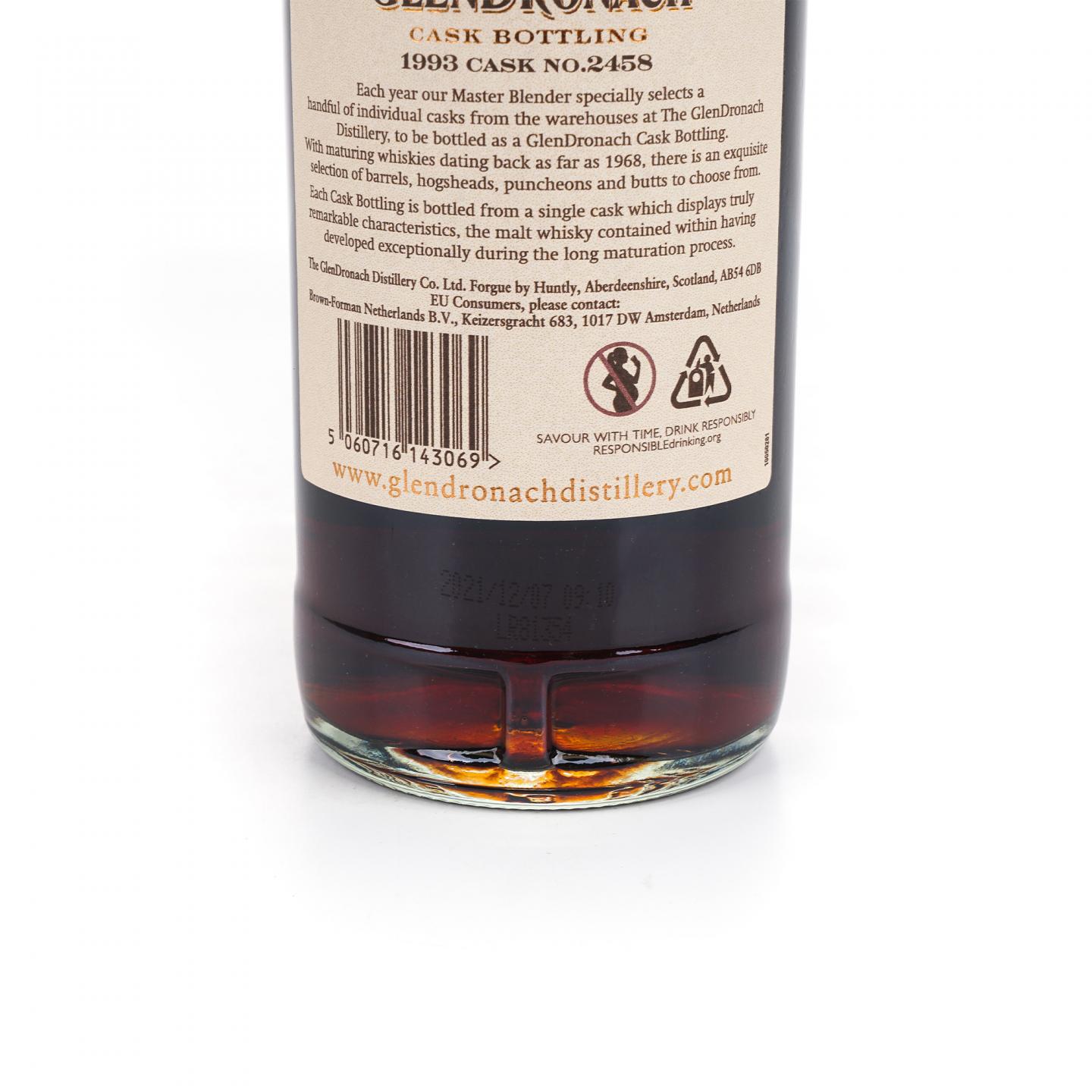 Glendronach 格兰多纳 28年 1993-2021 雪莉桶#2458