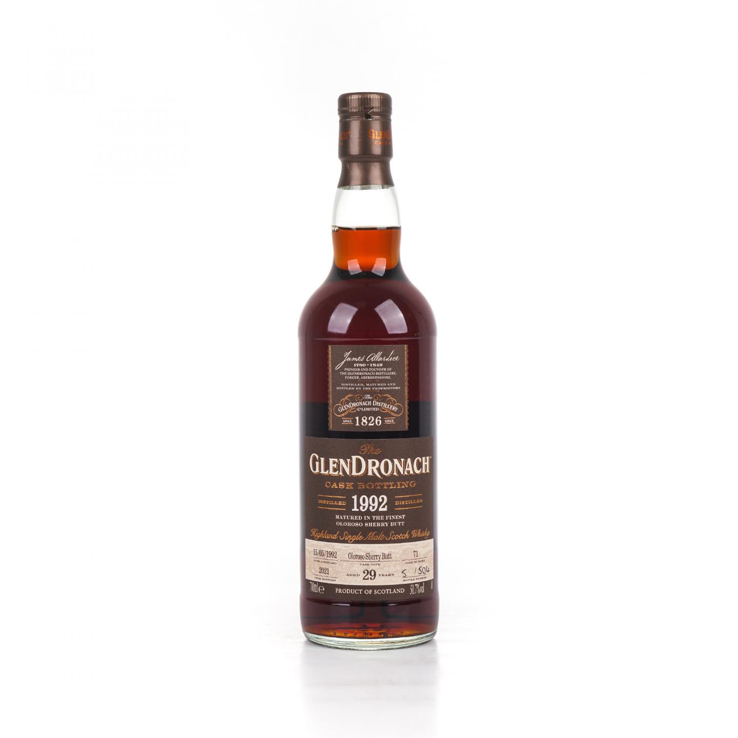 Glendronach 格兰多纳 29年 1992-2021 雪莉桶#71