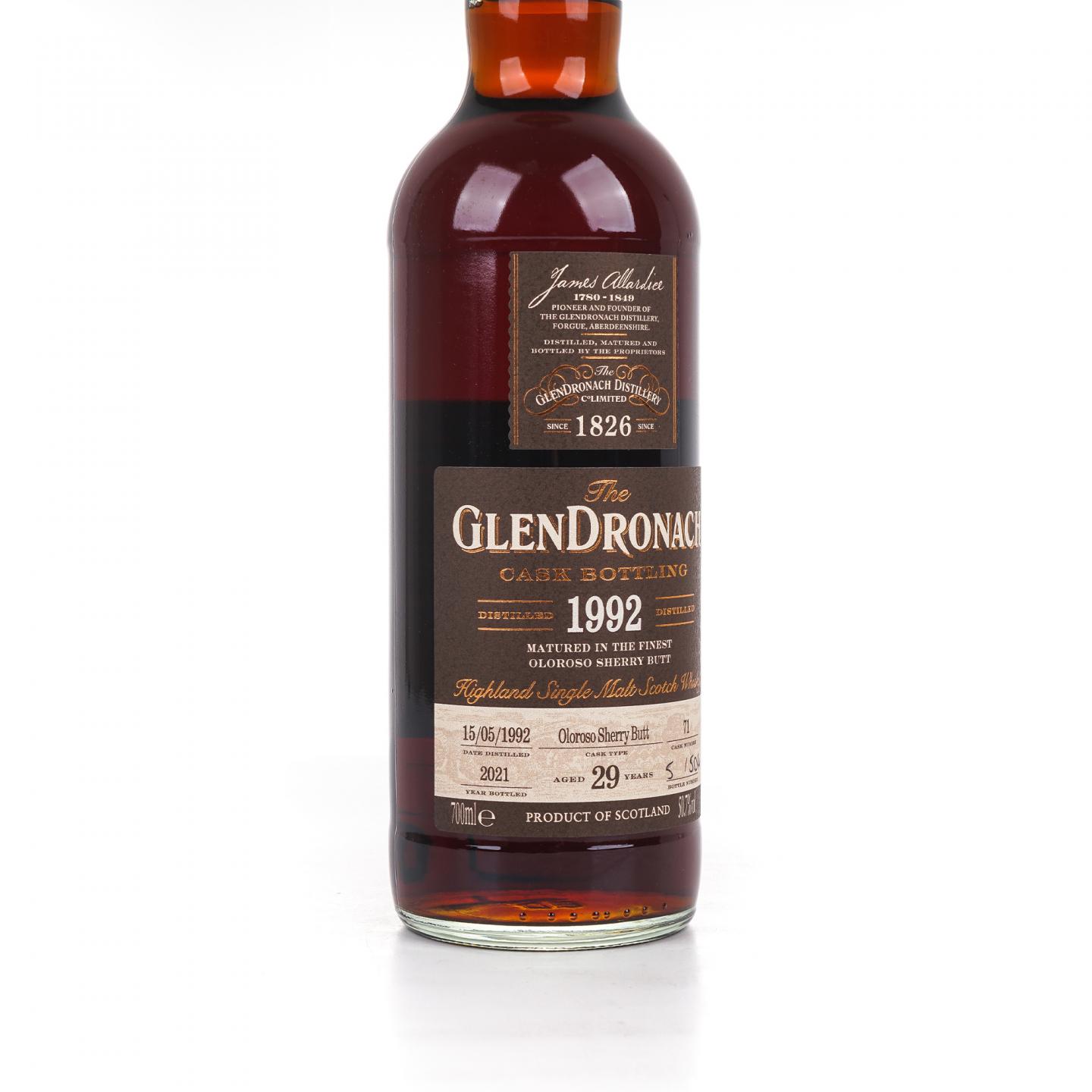 Glendronach 格兰多纳 29年 1992-2021 雪莉桶#71